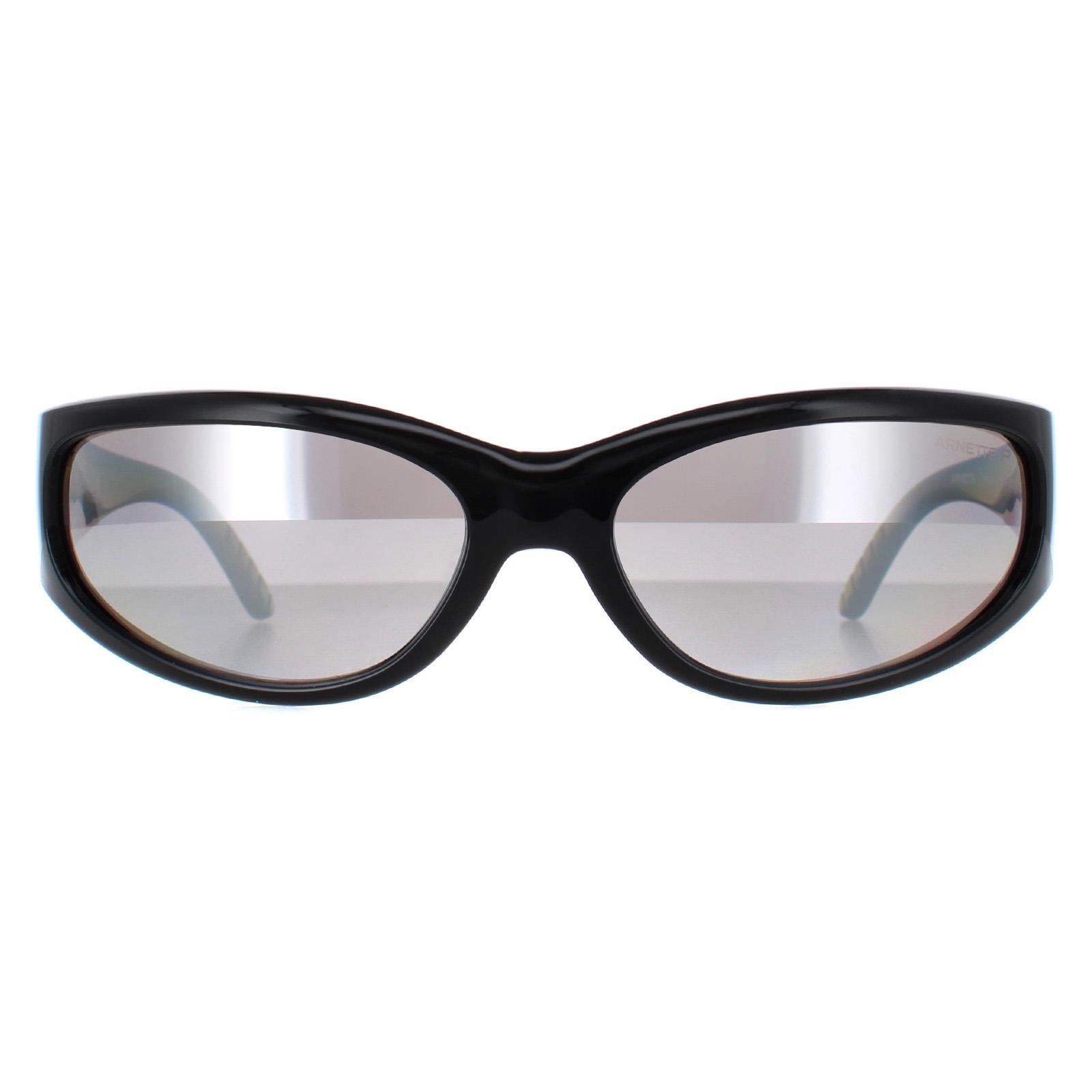 Arnette Oval Unisex Recycled Black Silver AN4302 Catfish