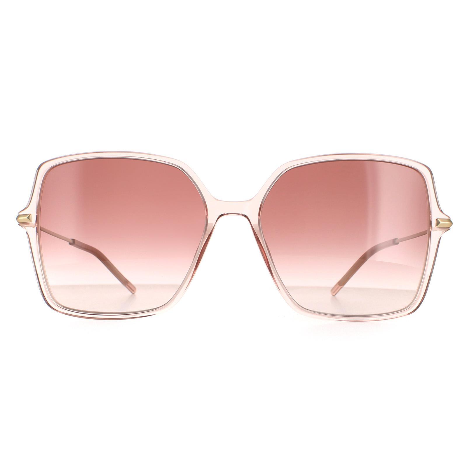 Hugo Boss Butterfly Womens Nude Brown Gradient Sunglasses display picture 2