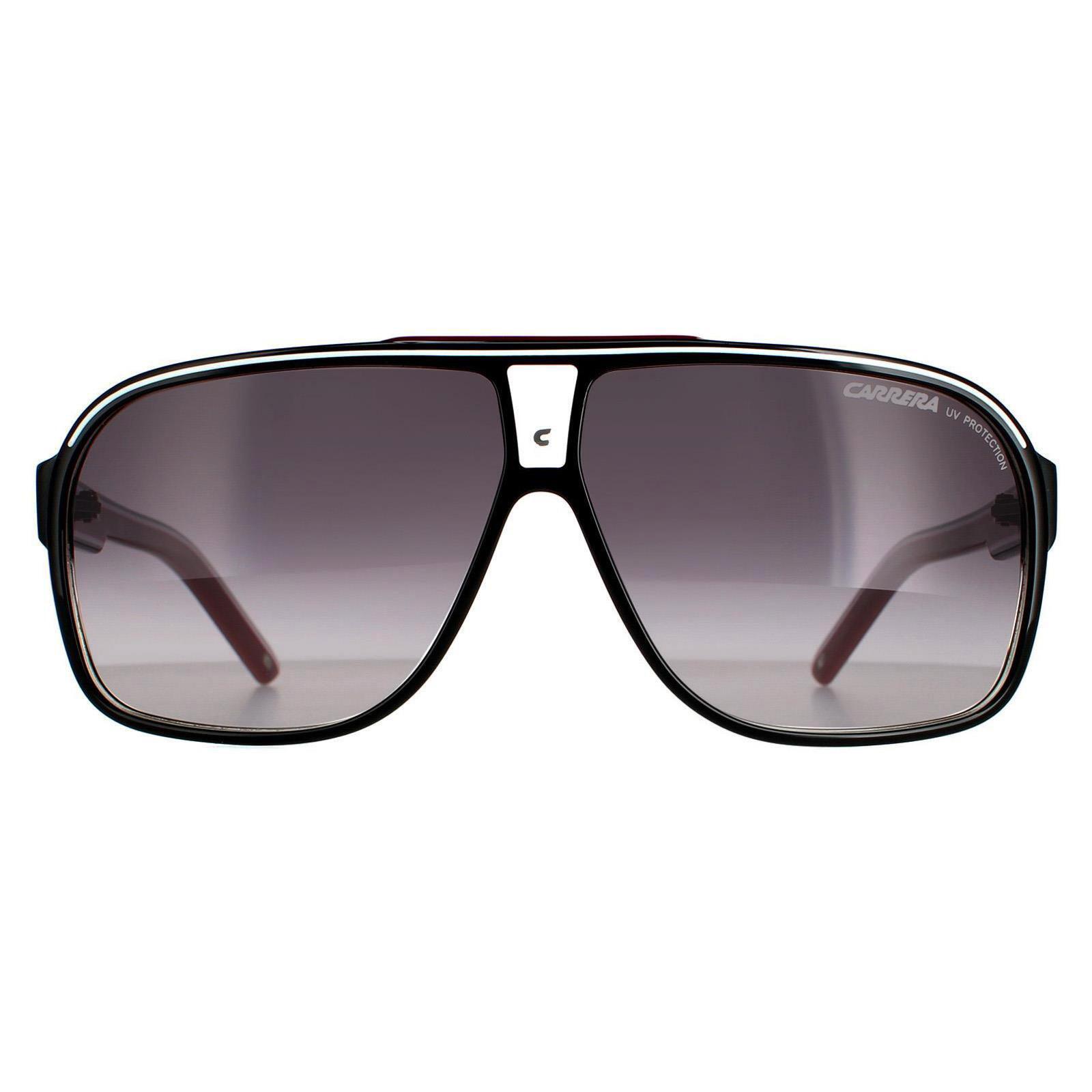 Carrera Aviator Mens Black Dark Grey Gradient Sunglasses