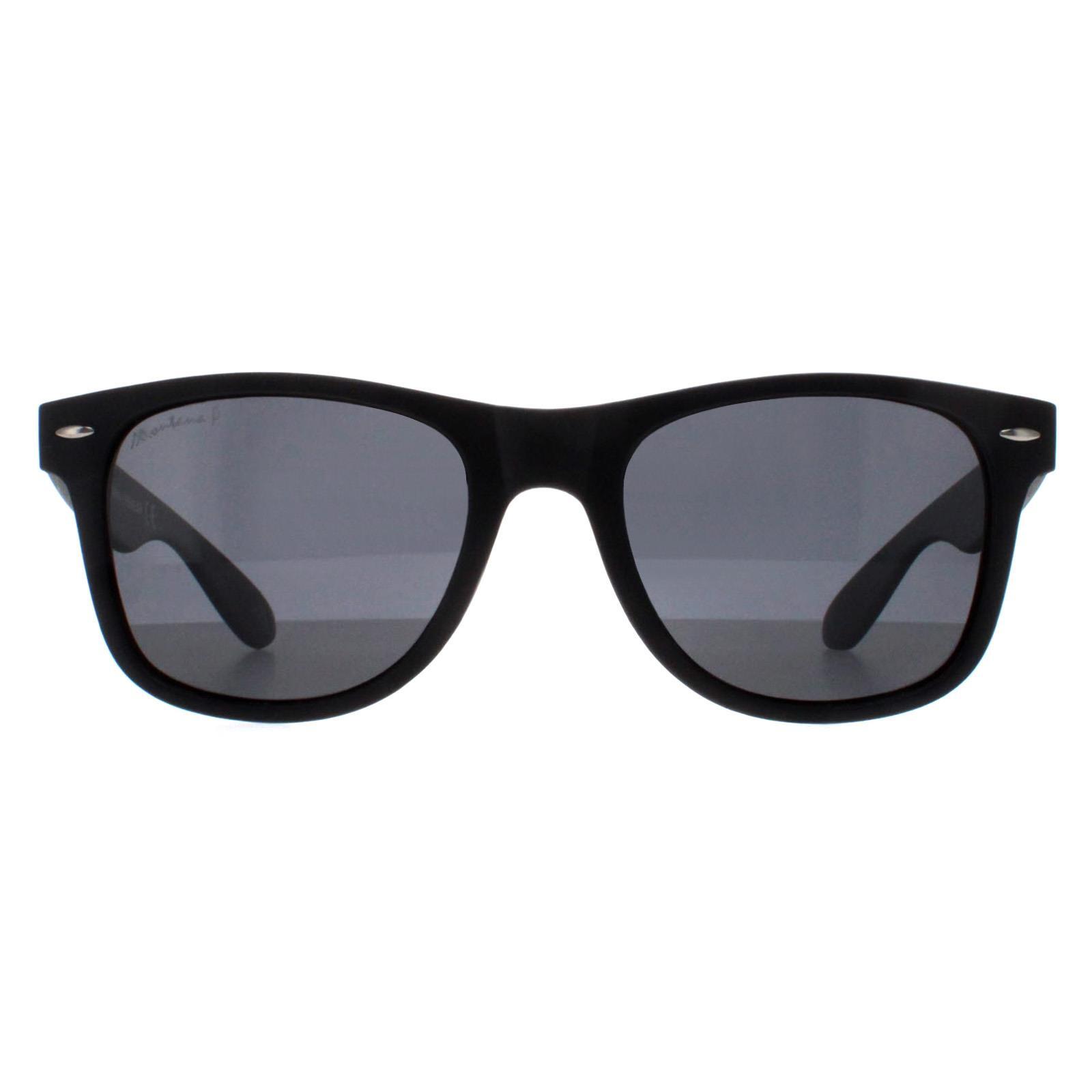 Montana Square Unisex Black Smoke Grey Polarized MP1-XL
