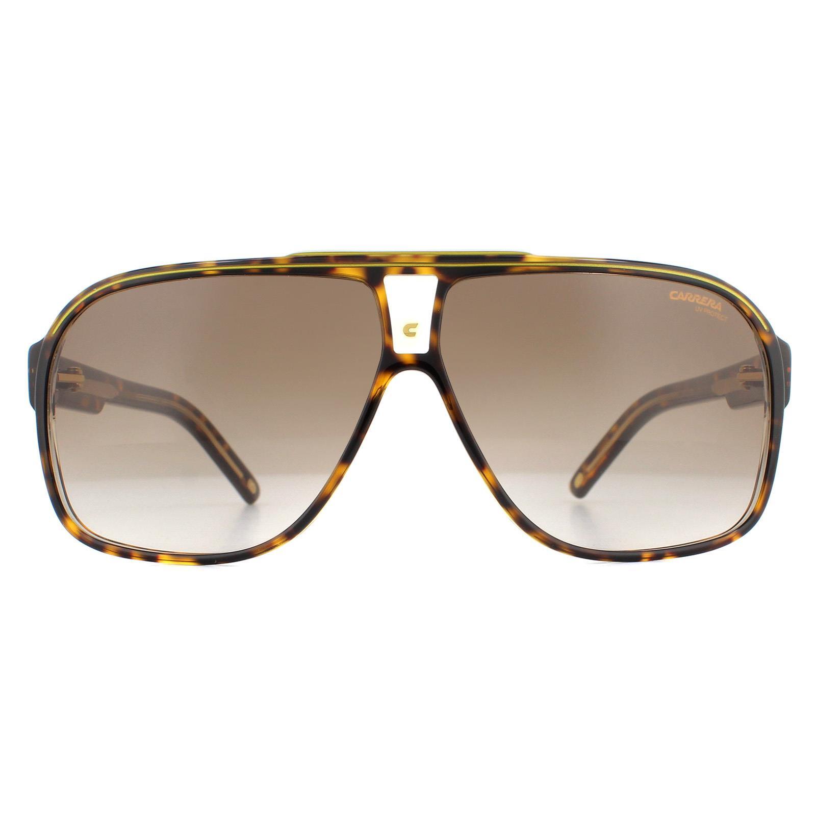 Carrera Aviator Mens Havana Brown Gradient Sunglasses