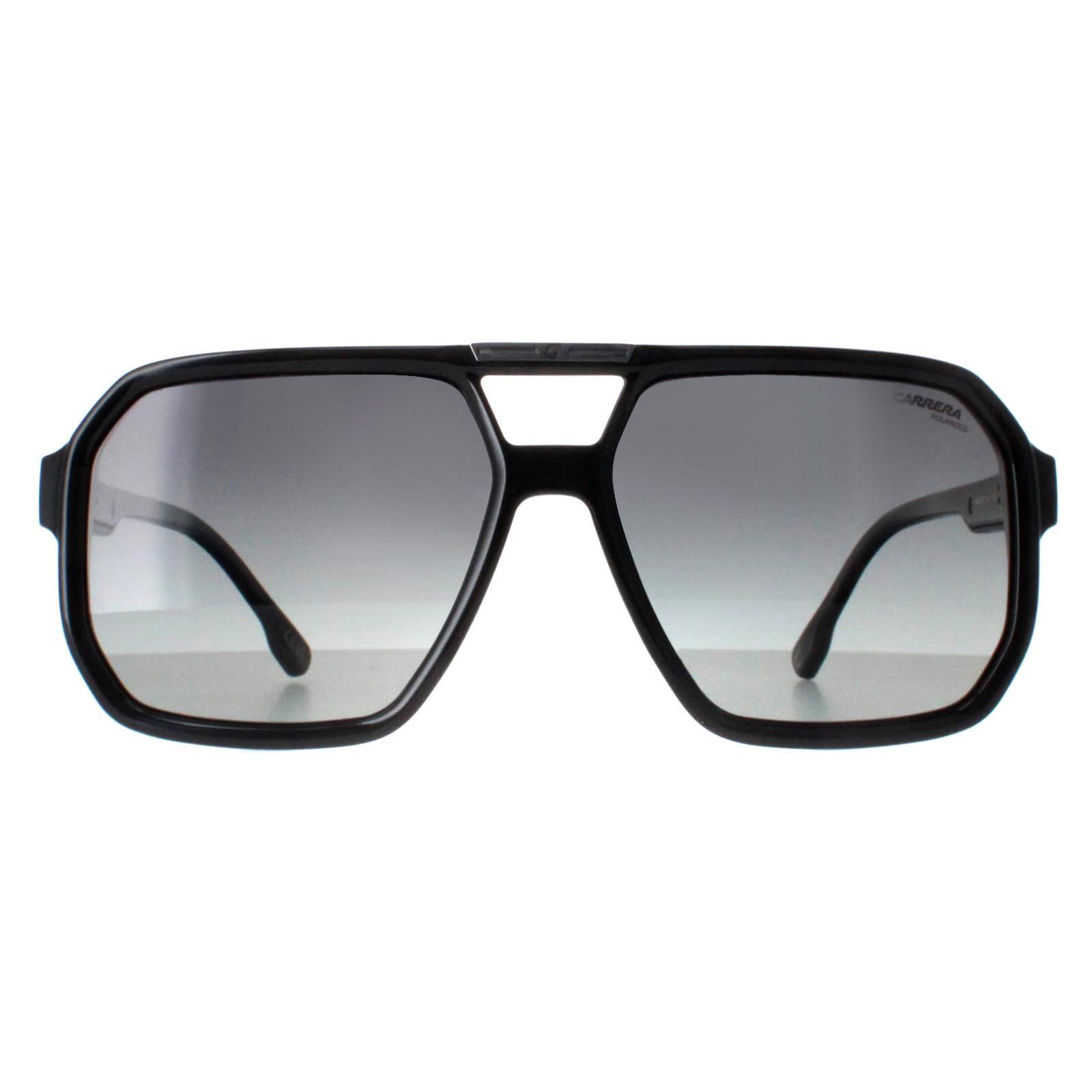 Carrera Aviator Mens Black Grey Gradient Polarized Victory C 01/S