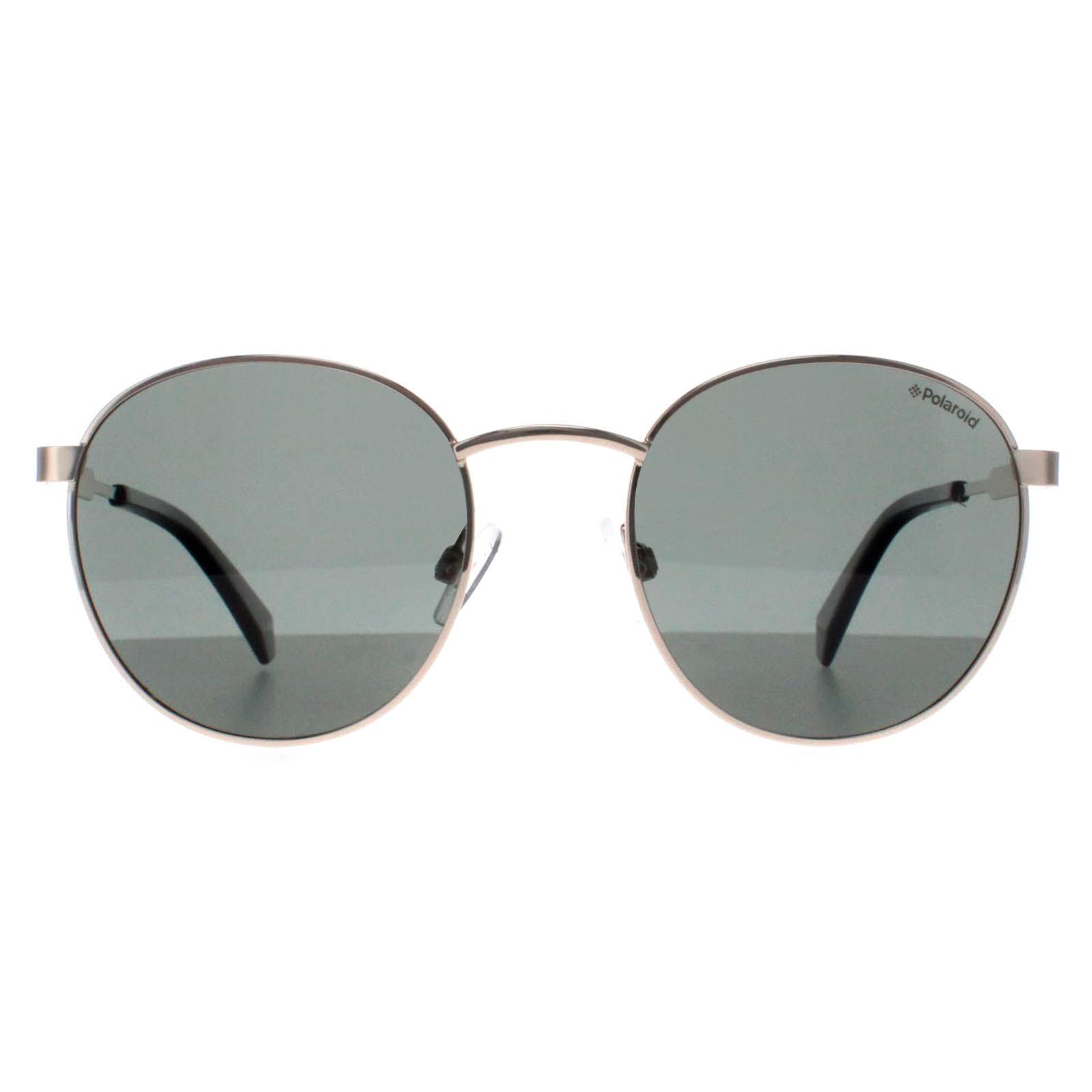Polaroid Round Unisex Green Gold Green Polarised PLD 2053/S