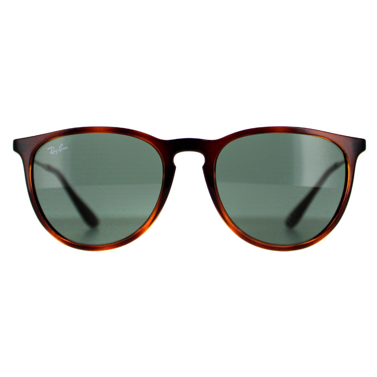 Ray-Ban Round Womens Tortoise & Gunmetal Green Sunglasses