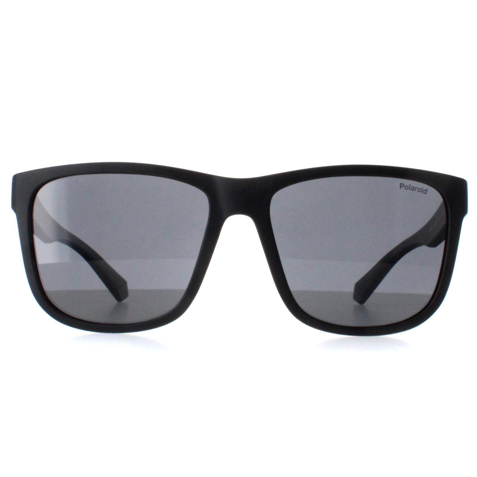 Polaroid Square Mens Matte Black Grey Polarized PLD 2155/S