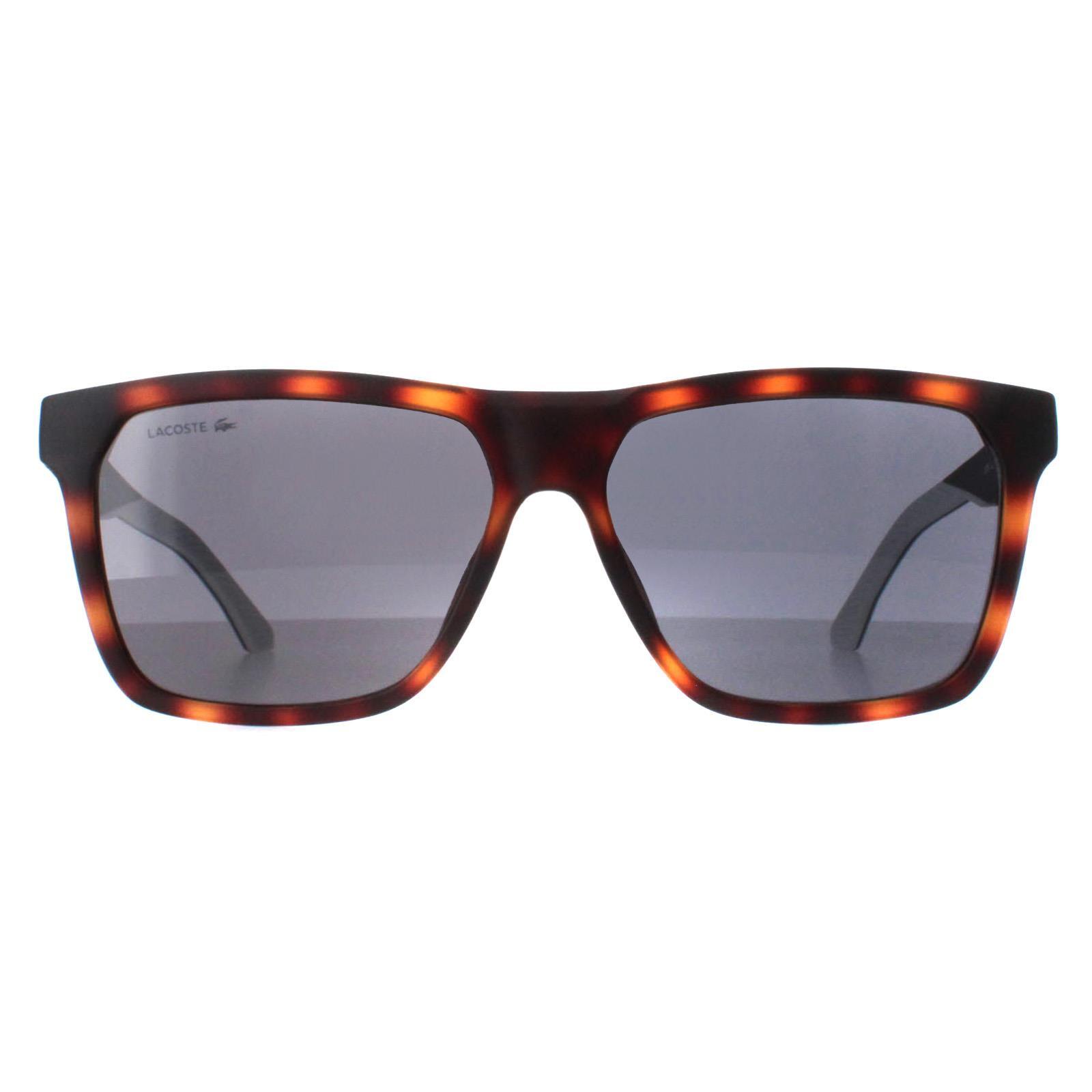 Lacoste Rectangle Mens Matte Havana Grey L972S