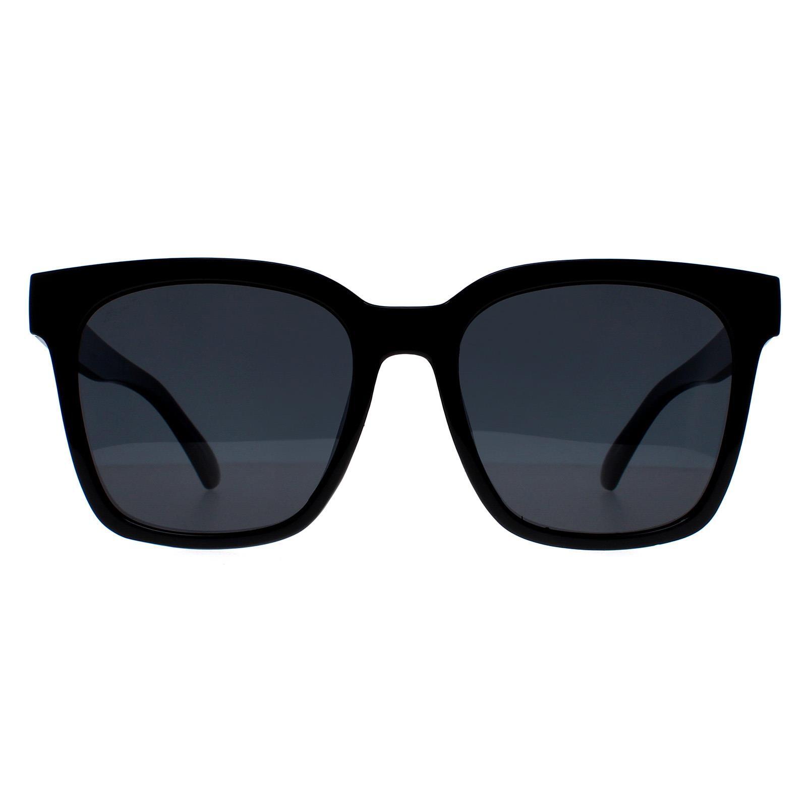Montana Square Unisex Shiny Black Grey Polarized MP72