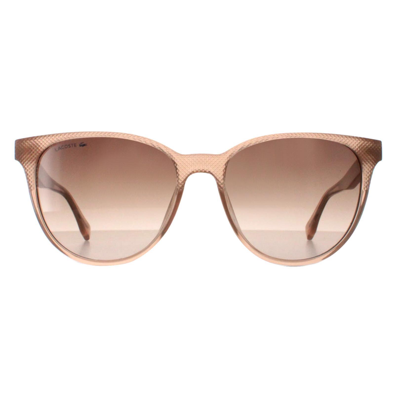 Lacoste Round Womens Nude Brown Gradient L859S