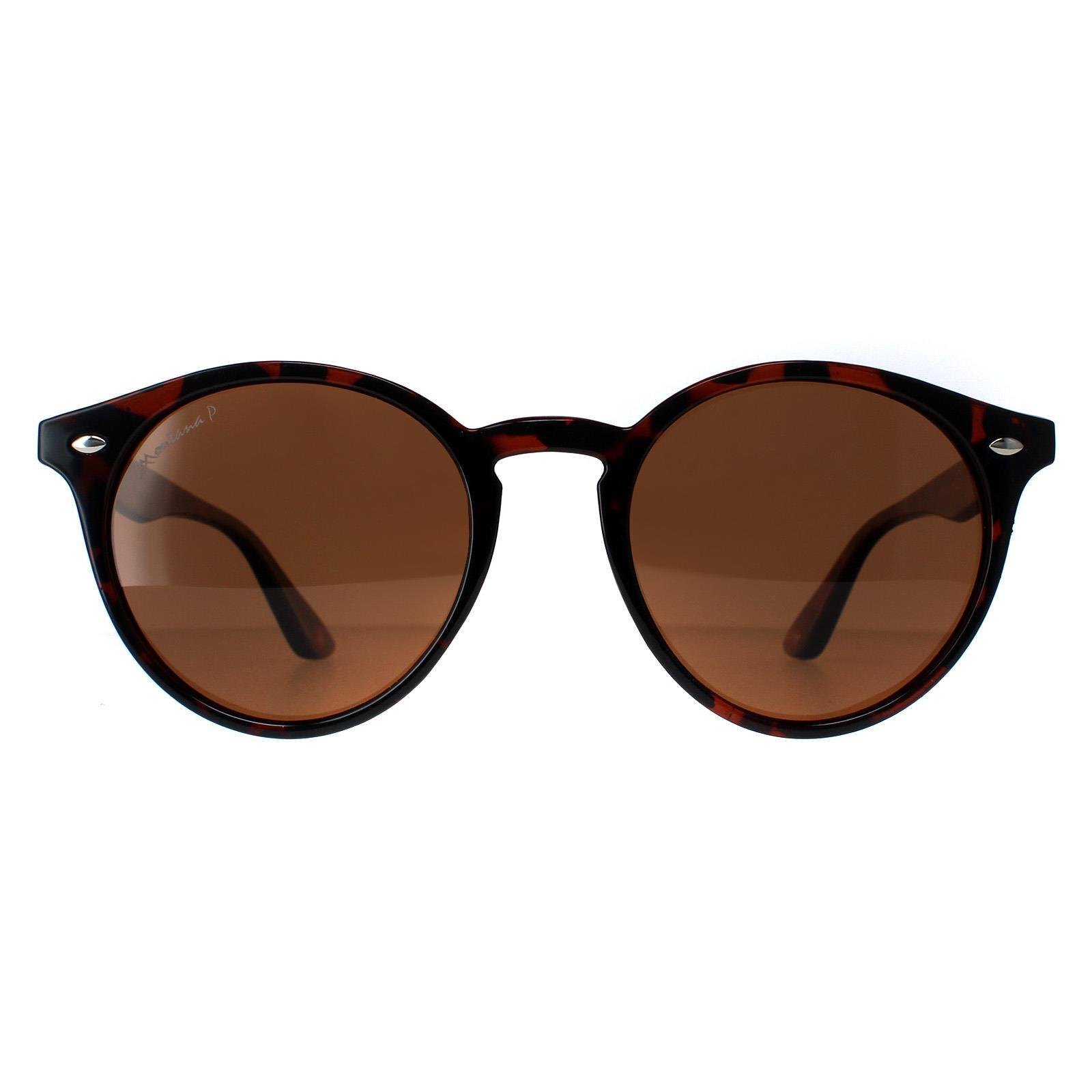 Montana Round Unisex Tortoise Brown Polarized Sunglasses