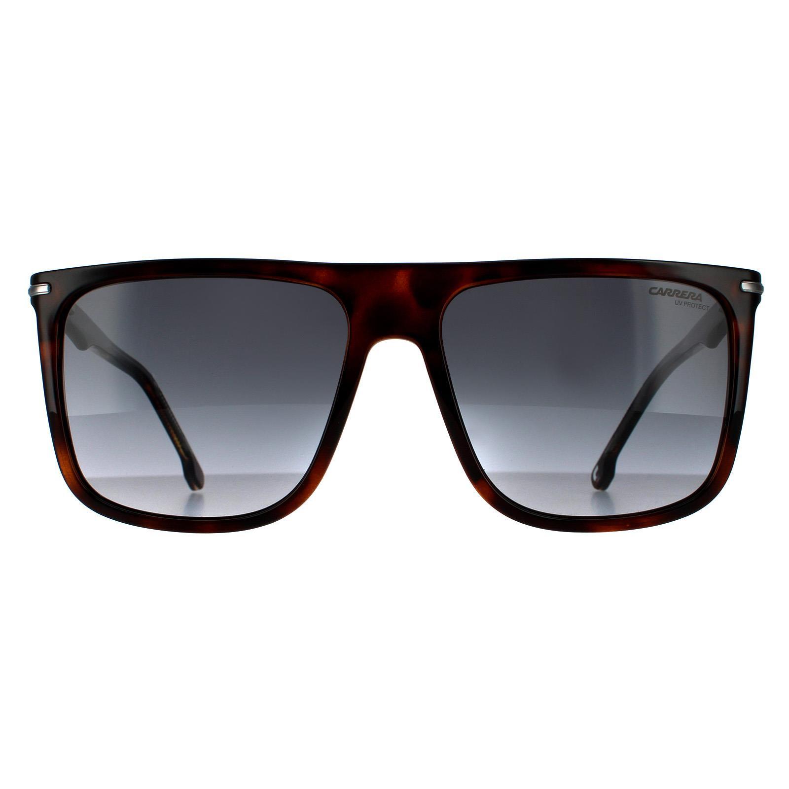 Carrera Rectangle Mens Dark Havana Dark Grey Gradient Sunglasses