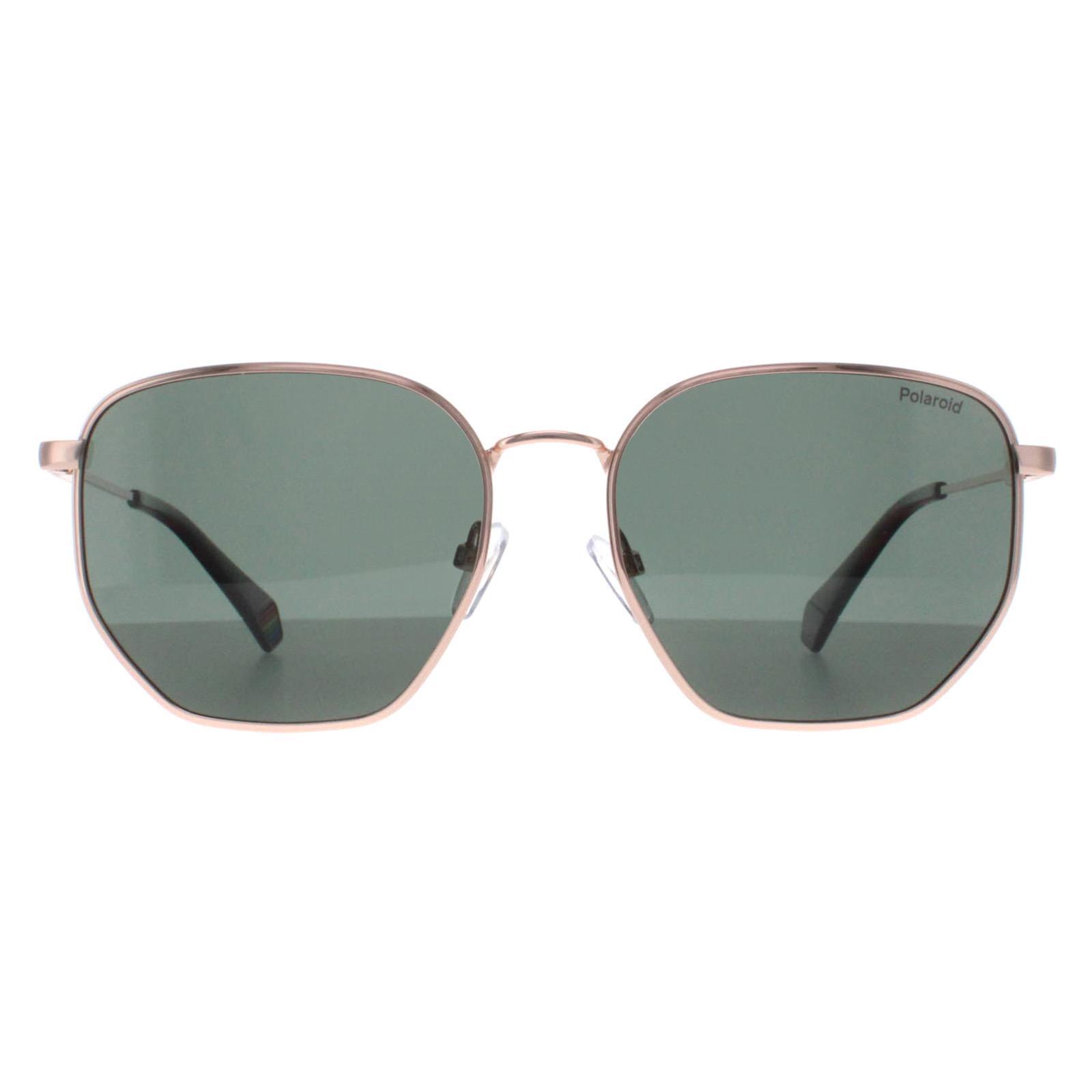 Polaroid Square Unisex Gold Copper Green Polarized PLD 6214/S/X