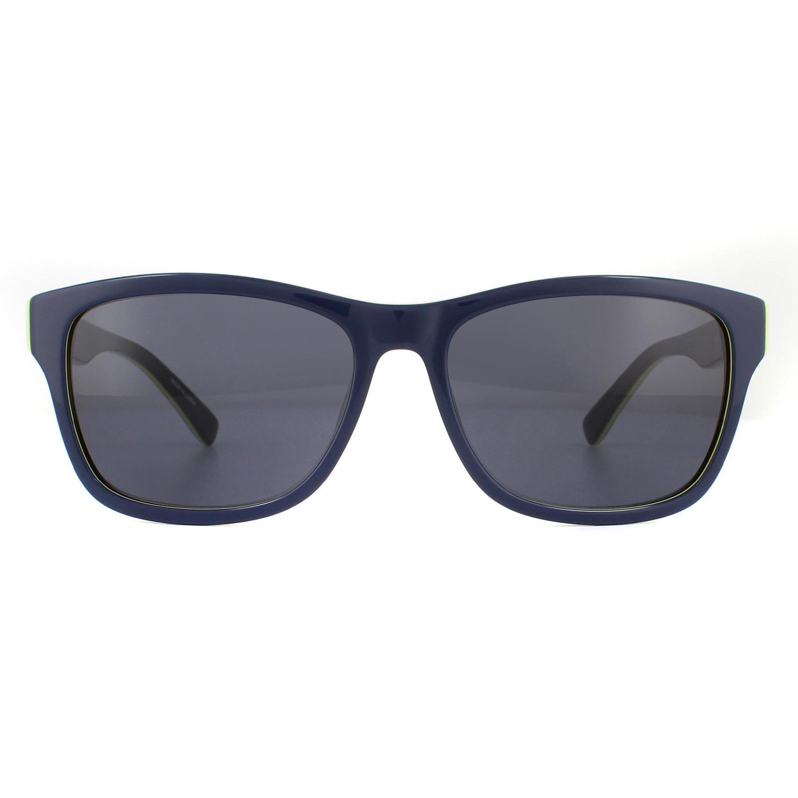 Lacoste Rectangle Mens Blue Grey Sunglasses