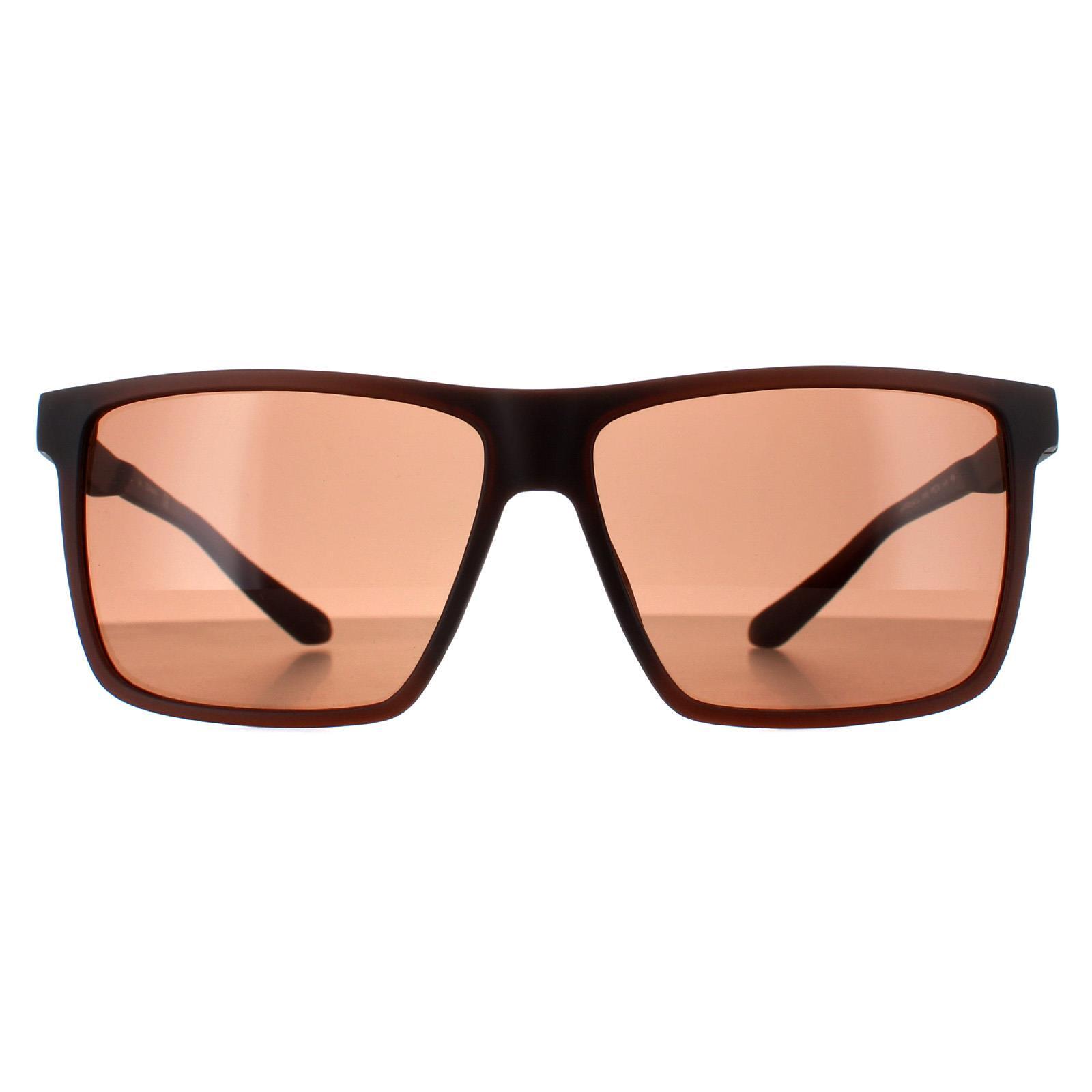 Dragon Rectangle Mens Matte Brown Lumalens Brown Sparrow