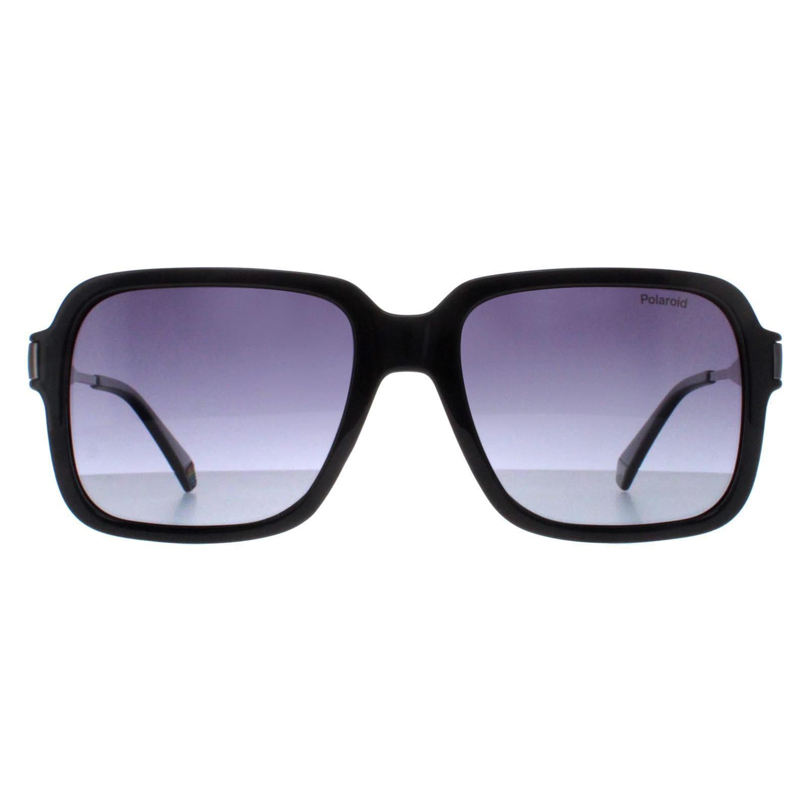 Polaroid Square Mens Black Grey Gradient Polarized PLD 6220/S/X