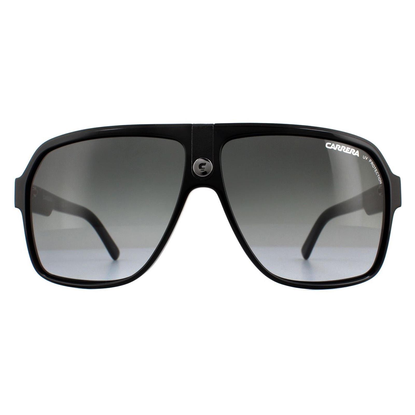 Carrera Aviator Unisex Black Grey Gradient Sunglasses