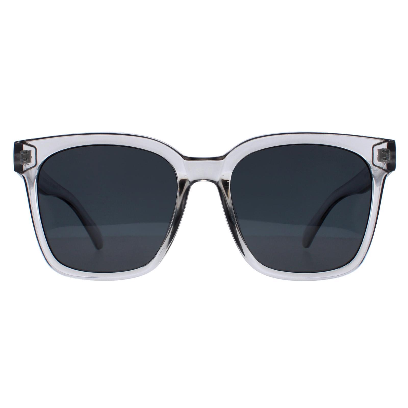 Montana Square Unisex Shiny Clear Grey Grey Polarized MP72