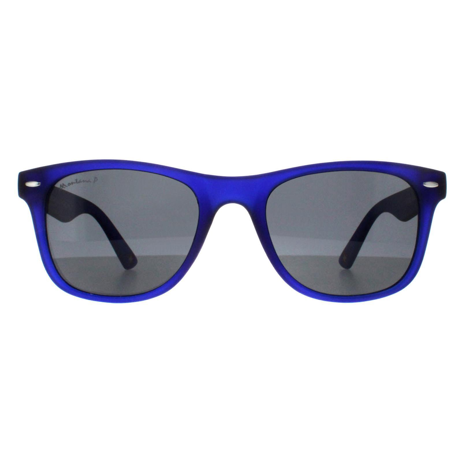 Montana Rectangle Unisex Blue Grey Polarized MP10