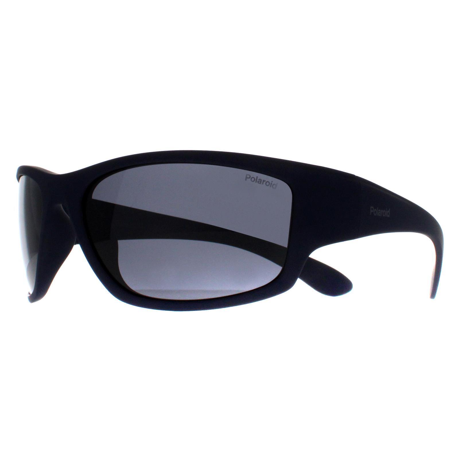 Polaroid Wrap Unisex Matte Blue Grey Blue Polarized PLD 7005/S