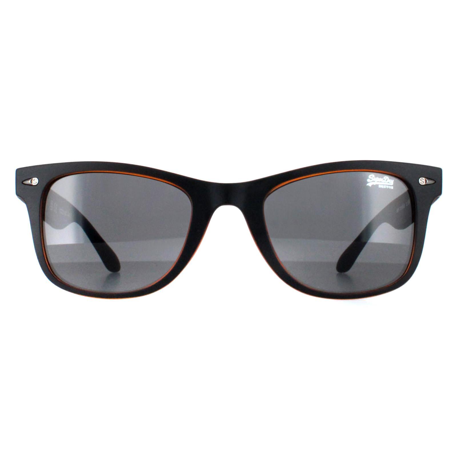 Superdry Square Mens Matte Black Orange Grey Rookie