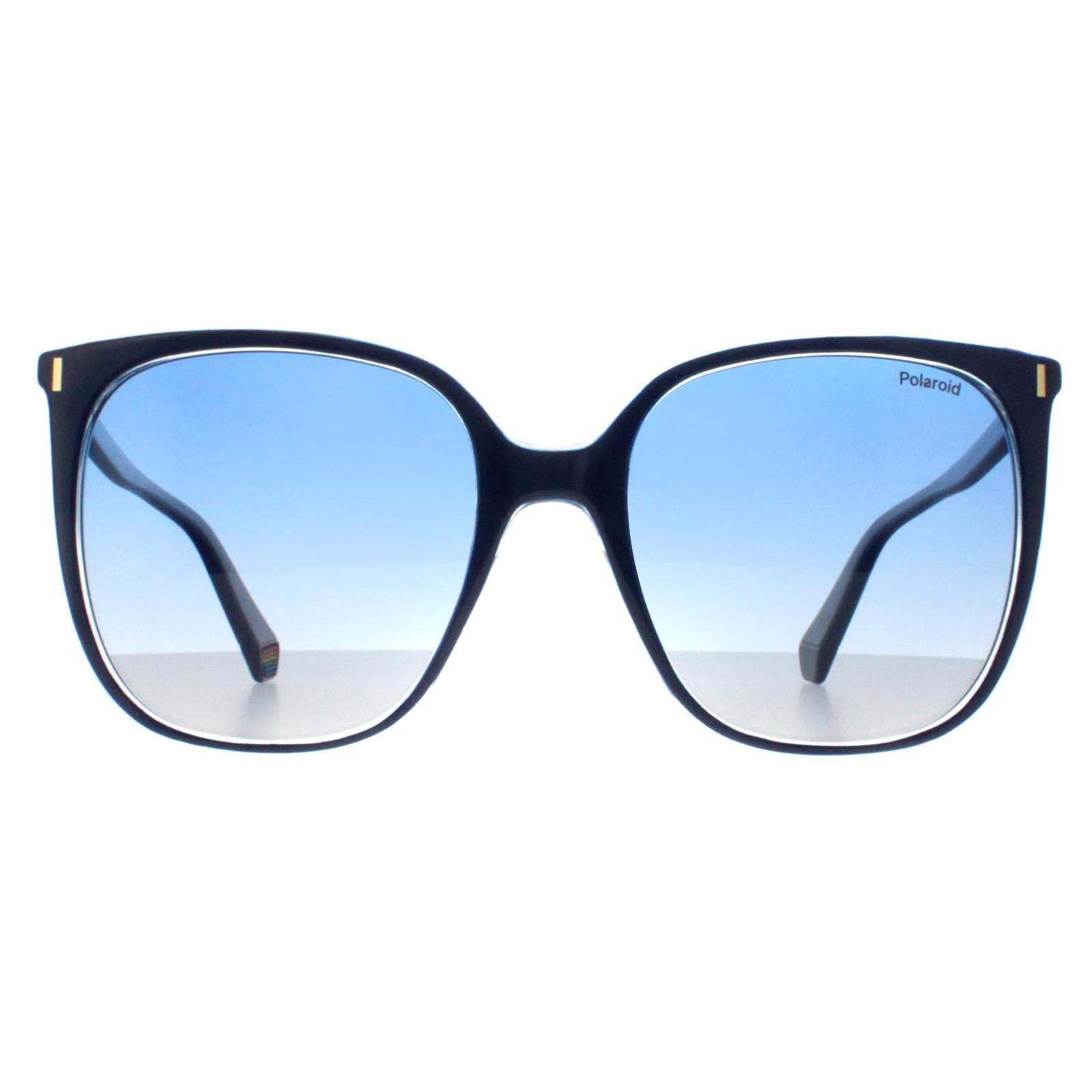 Polaroid Square Womens Blue Blue Gradient Polarized PLD 6218/S