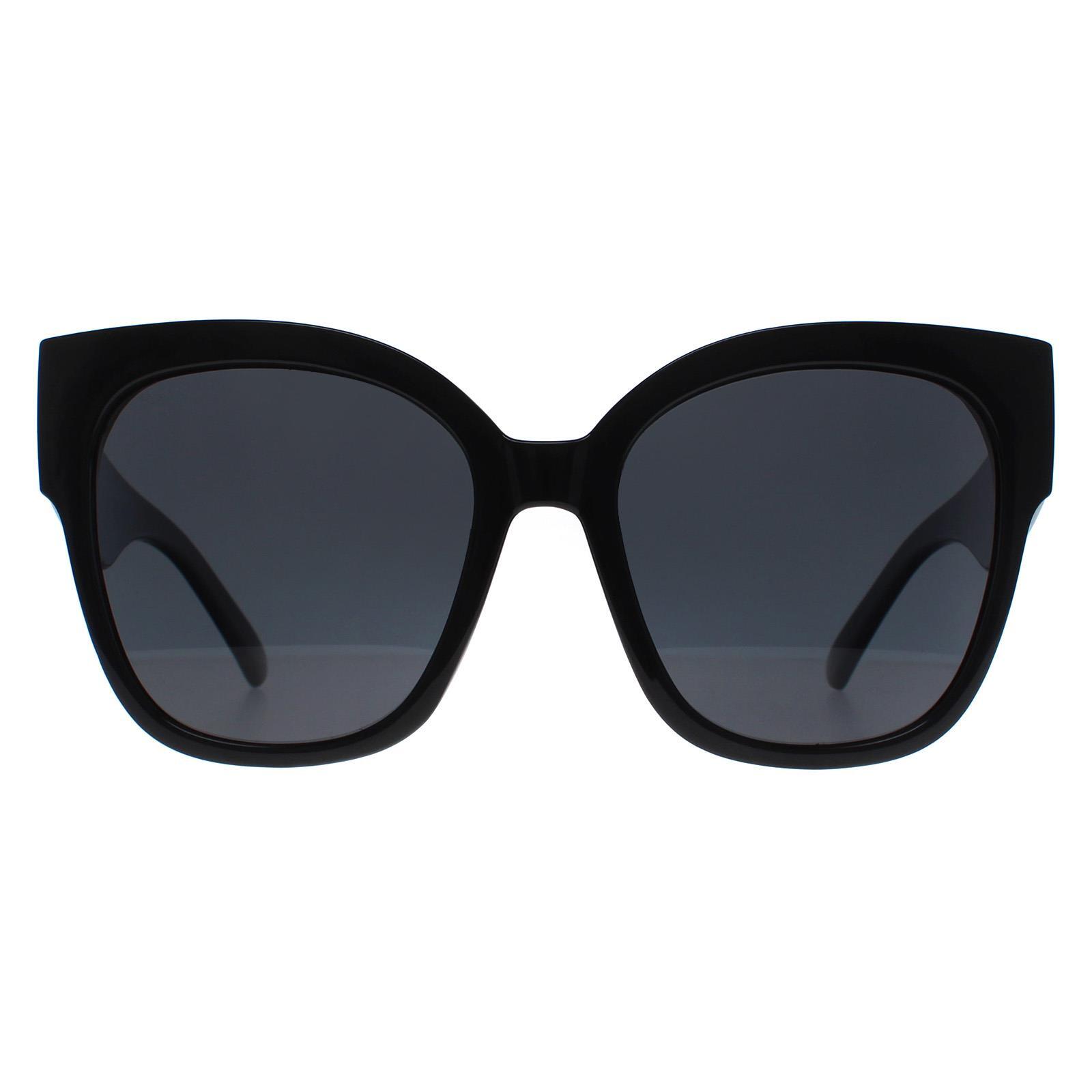 Montana Square Womens Shiny Black Blue Grey Polarized MP73
