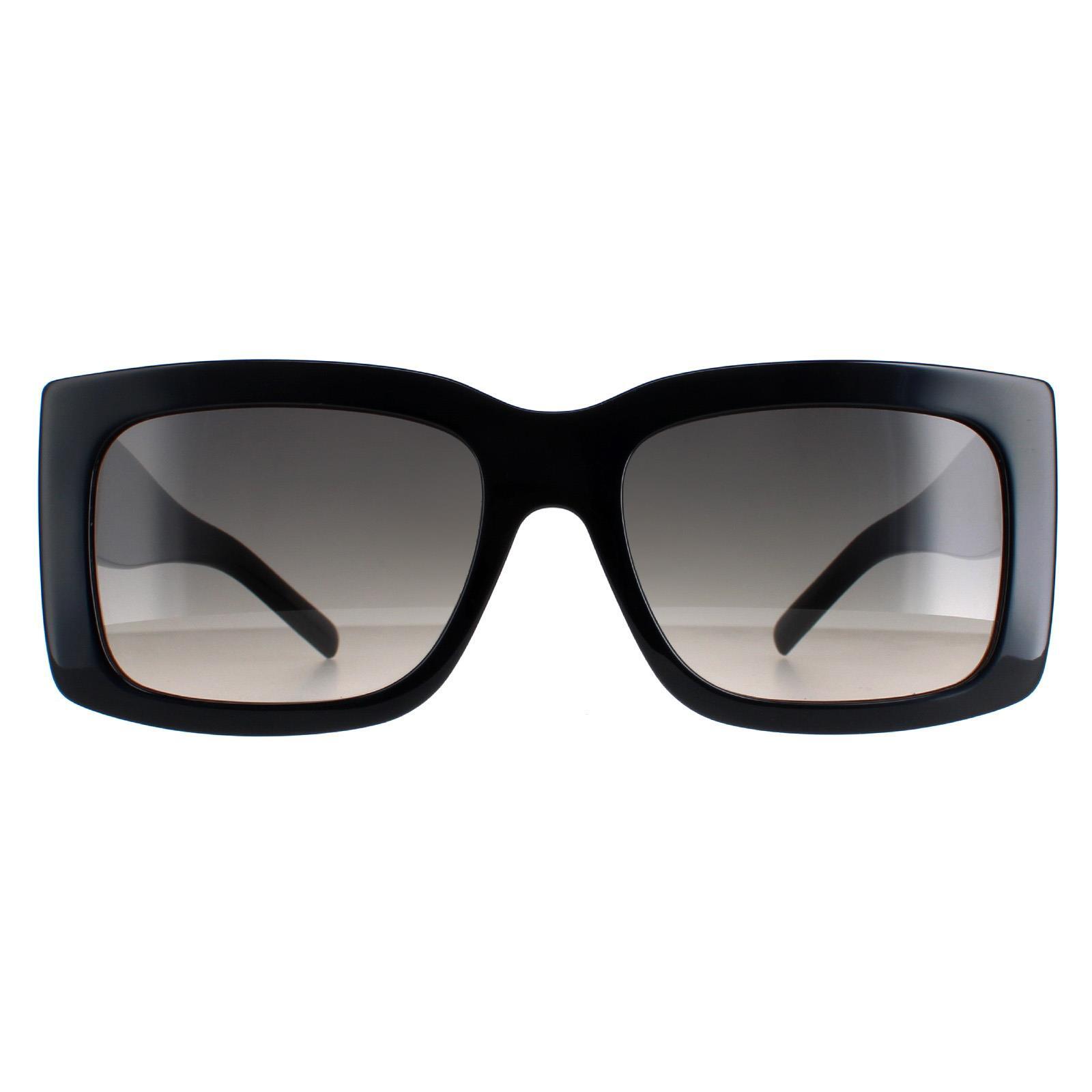 Hugo Boss Rectangle Womens Mix Black Grey Gradient Sunglasses