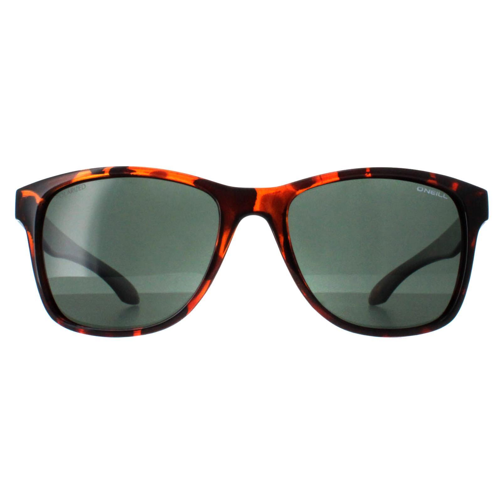 O'Neill Square Mens Tortoiseshell Green Polarized Offshore