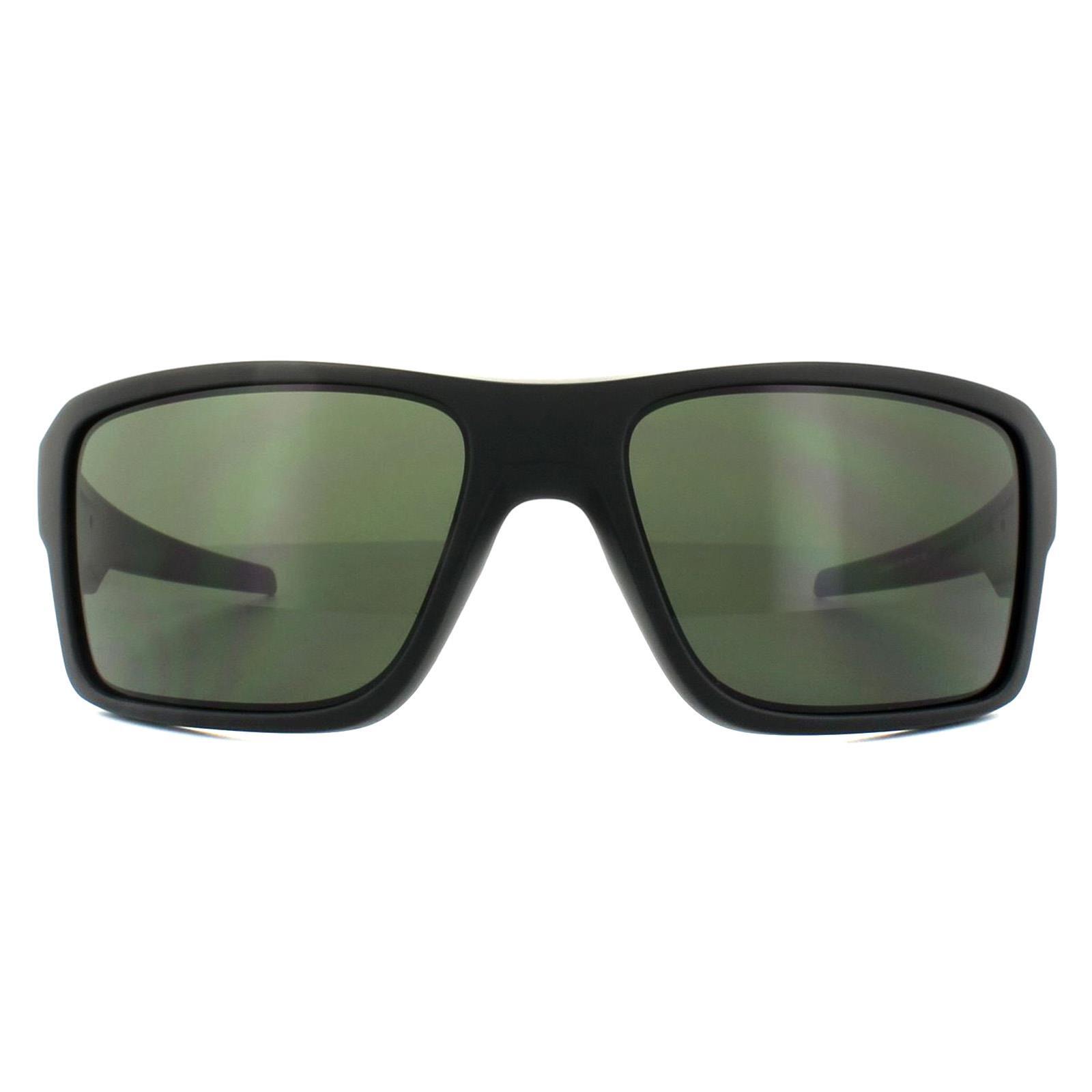 Oakley Wrap Mens Matt Black Dark Grey Sunglasses