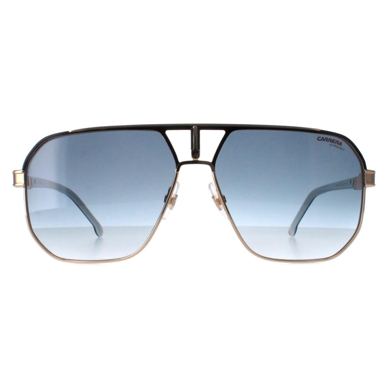 Carrera Aviator Mens Black Gold Dark Blue Gradient 1062/S