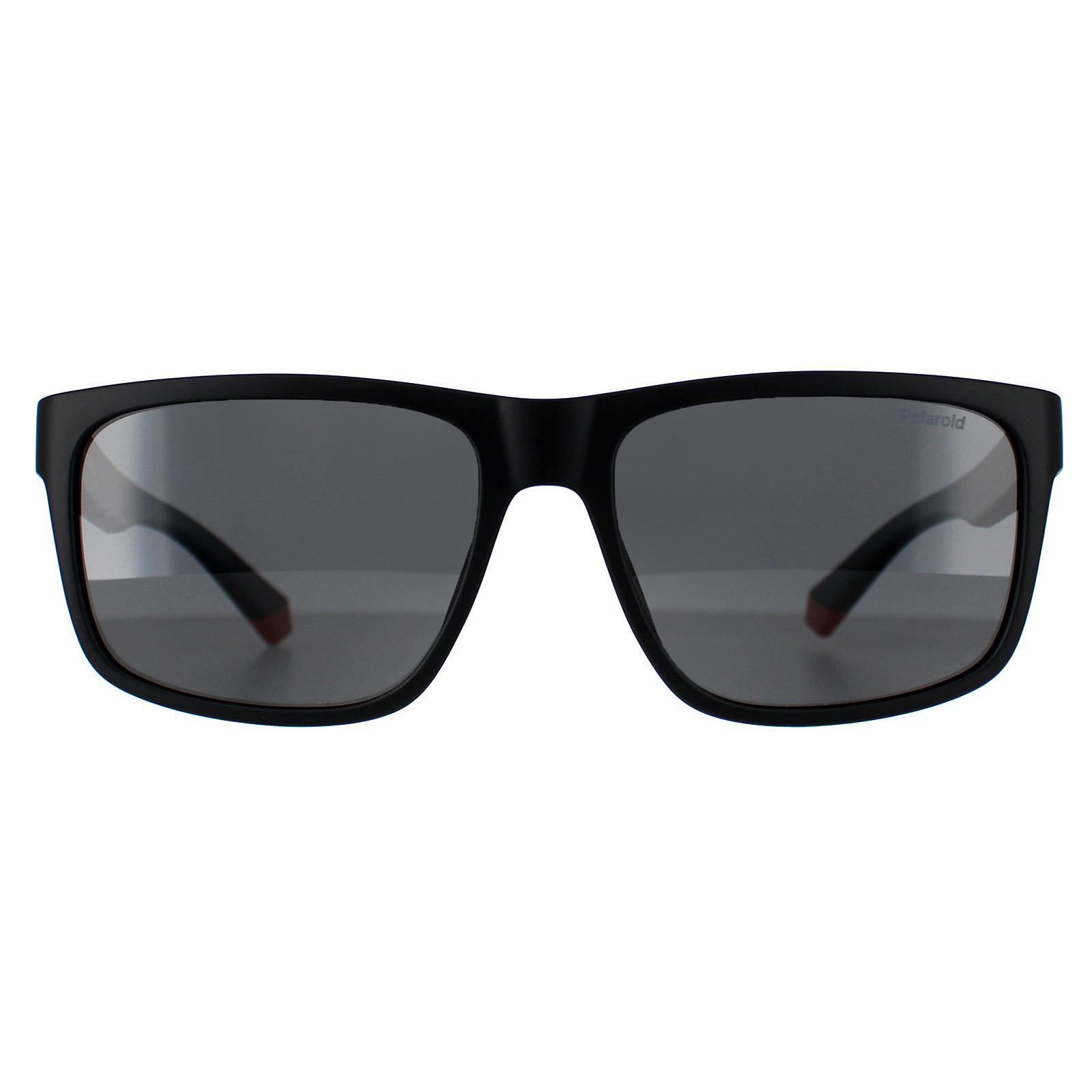 Polaroid Rectangle Mens Black Orange Grey Polarized PLD 2149/S