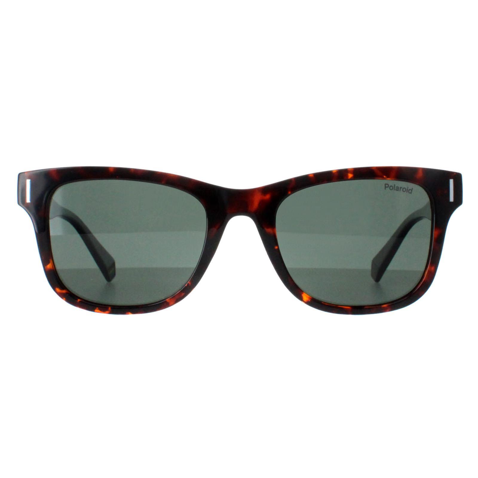 Polaroid Rectangle Unisex Havana Green Polarized PLD 6206/S