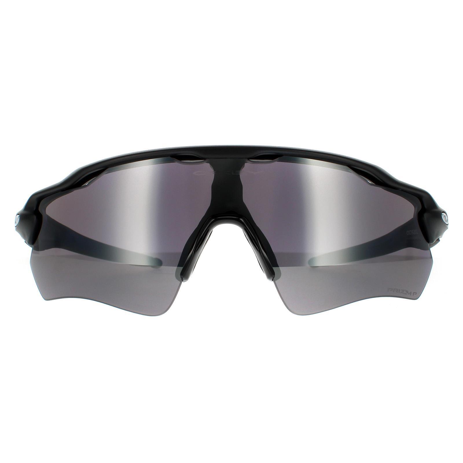 Oakley Wrap Mens Matte Black Prizm Black Polarized Sunglasses