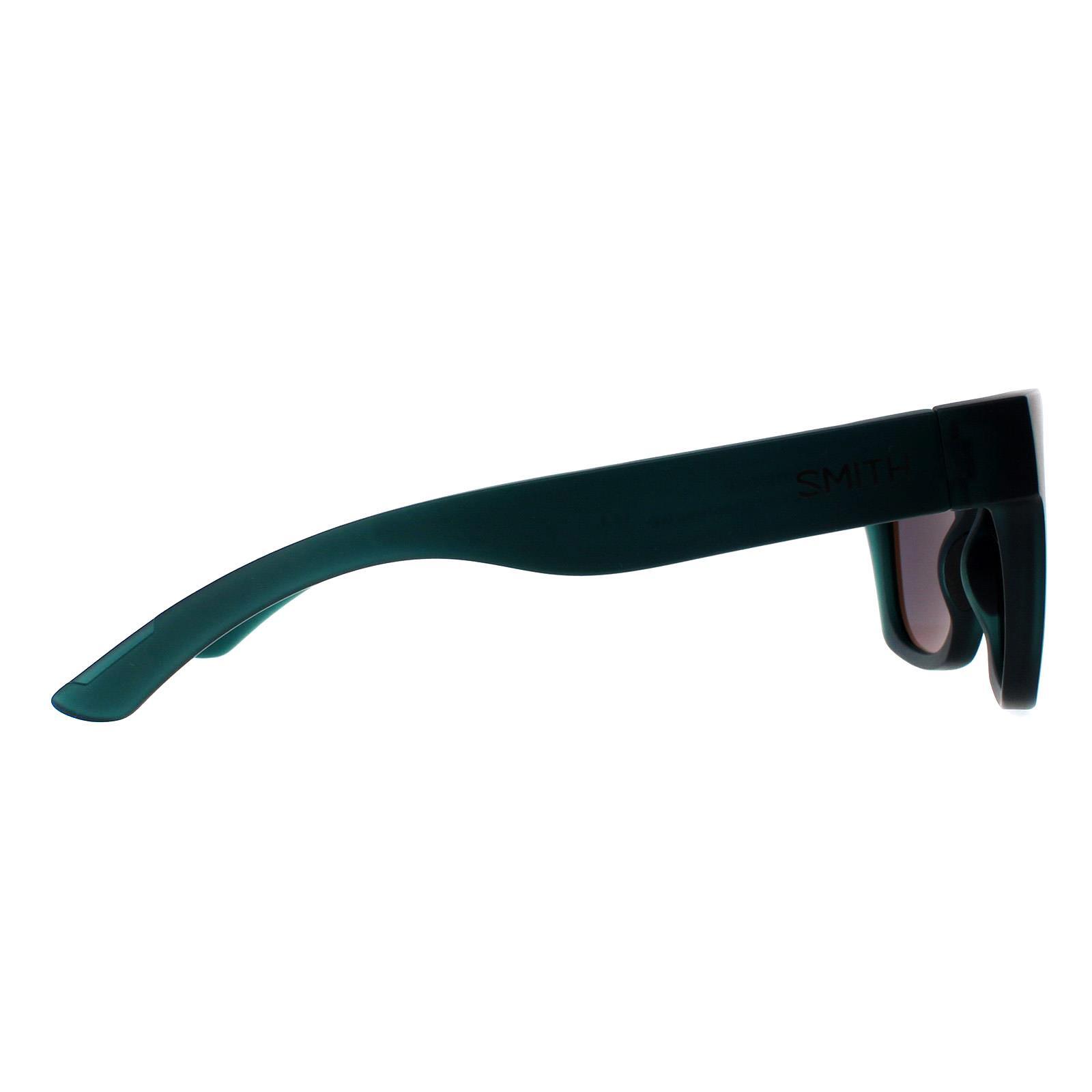 Smith Square Unisex Matte Green Green Mirror Sunglasses