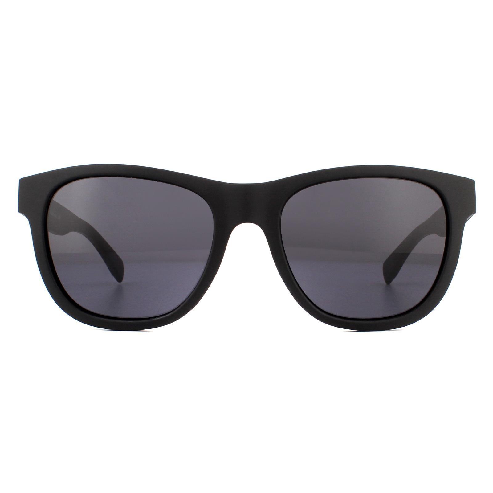 Lacoste Square Mens Matte Black Grey Sunglasses