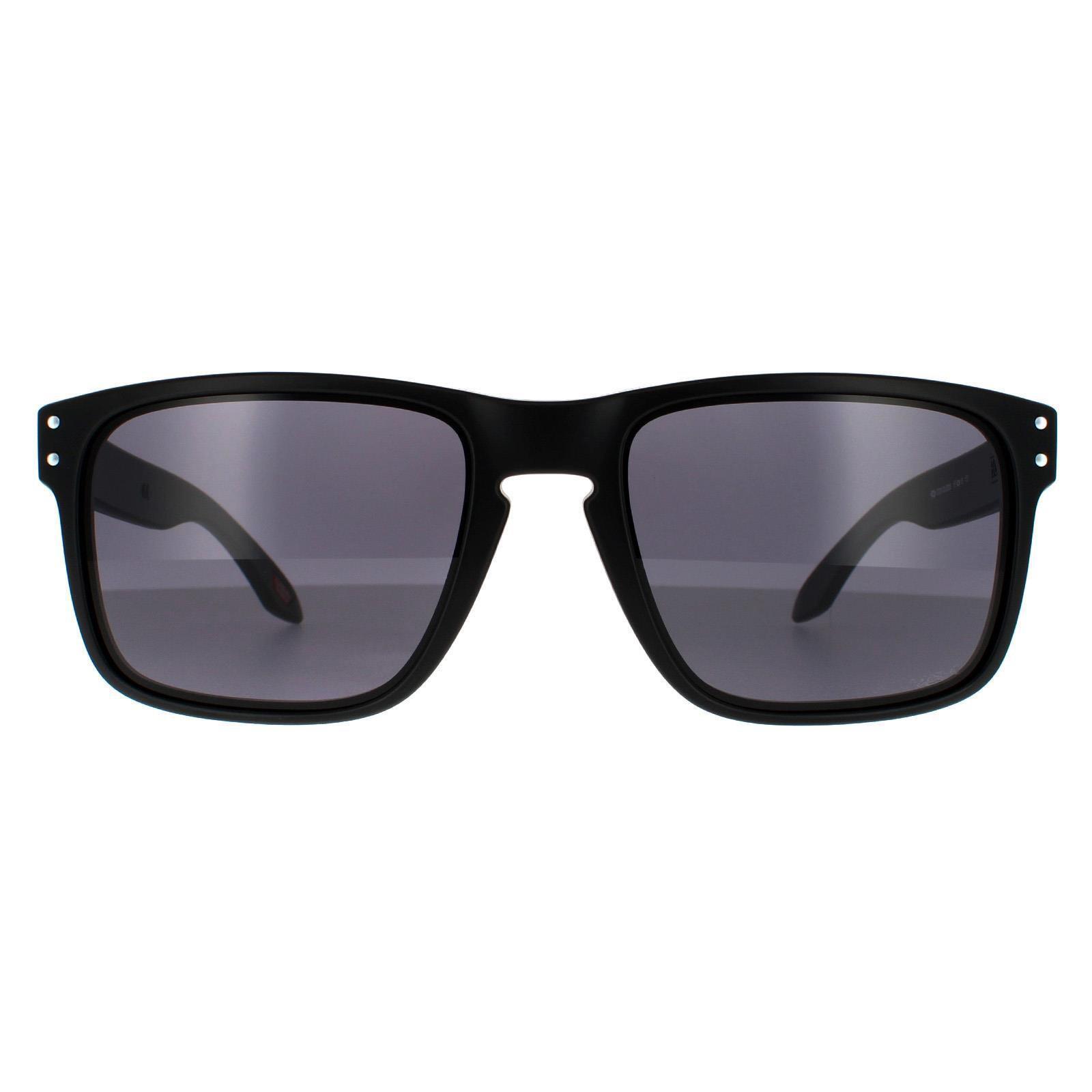 Oakley Rectangle Mens Matte Black Prizm Grey Sunglasses