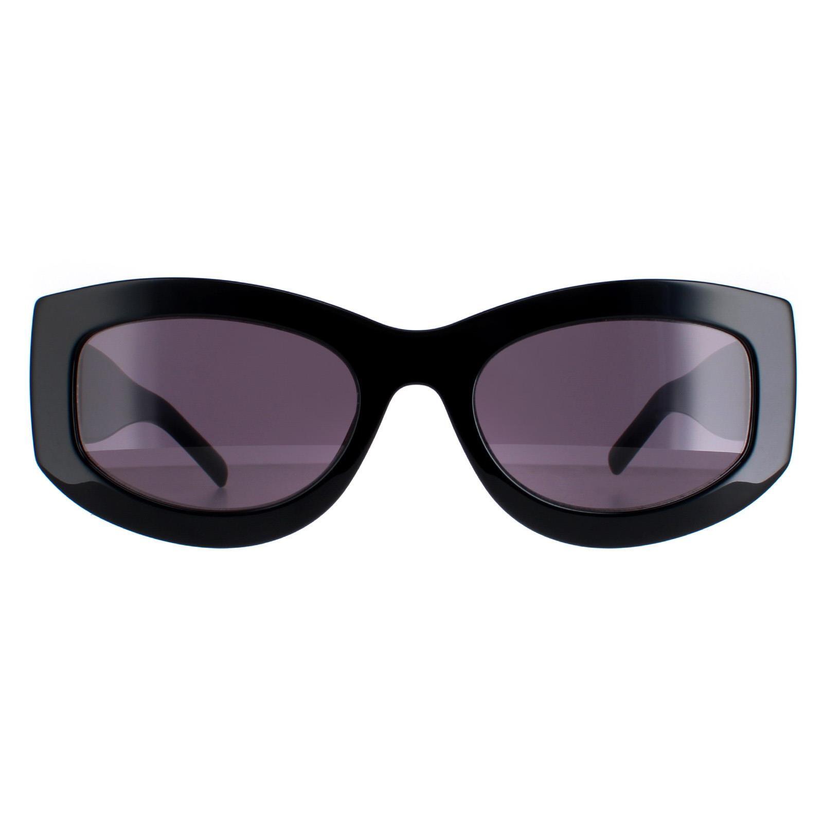Hugo Boss Butterfly Womens Black Dark Grey Sunglasses