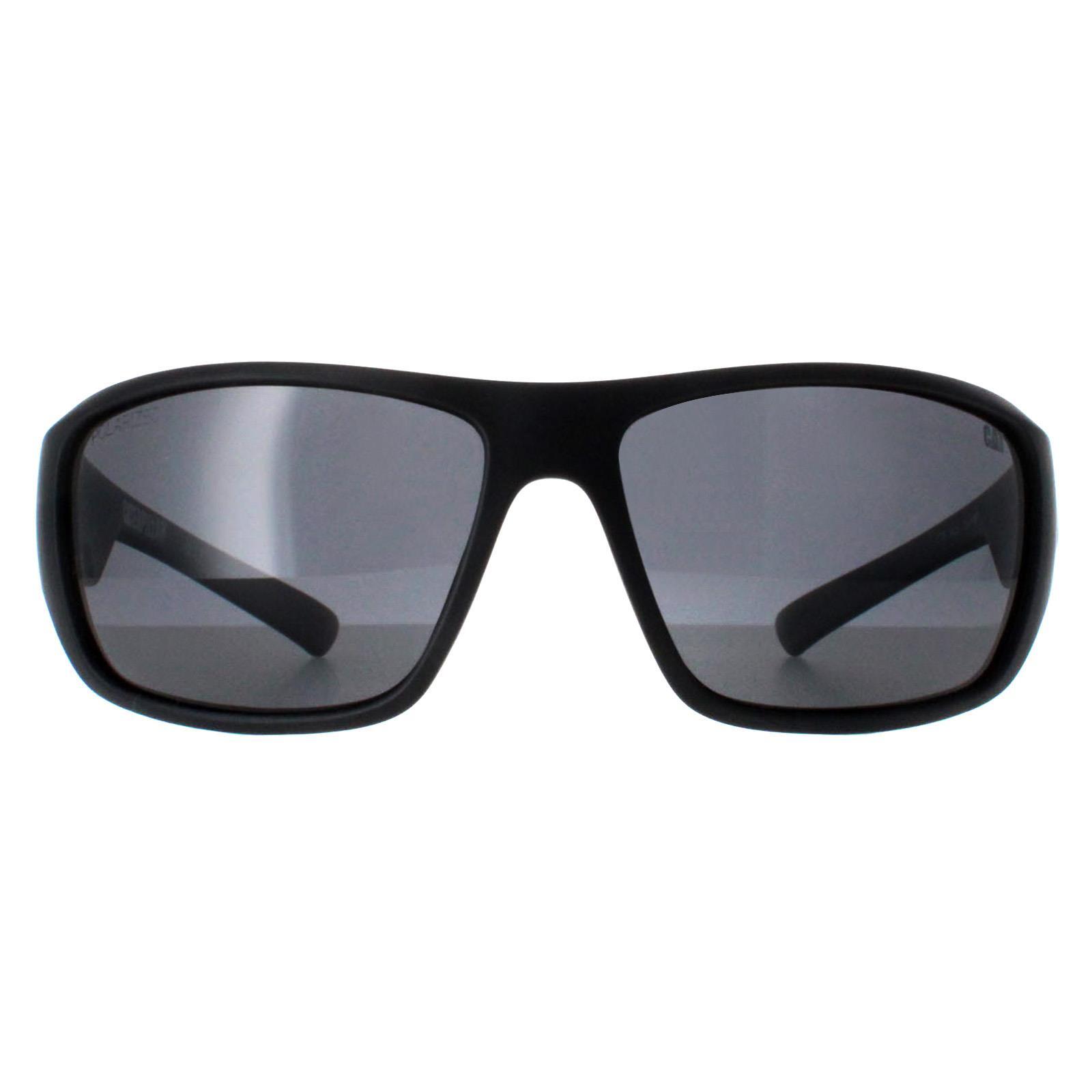 Caterpillar Wrap Mens Matte Black Grey Polarized CTS-JACK