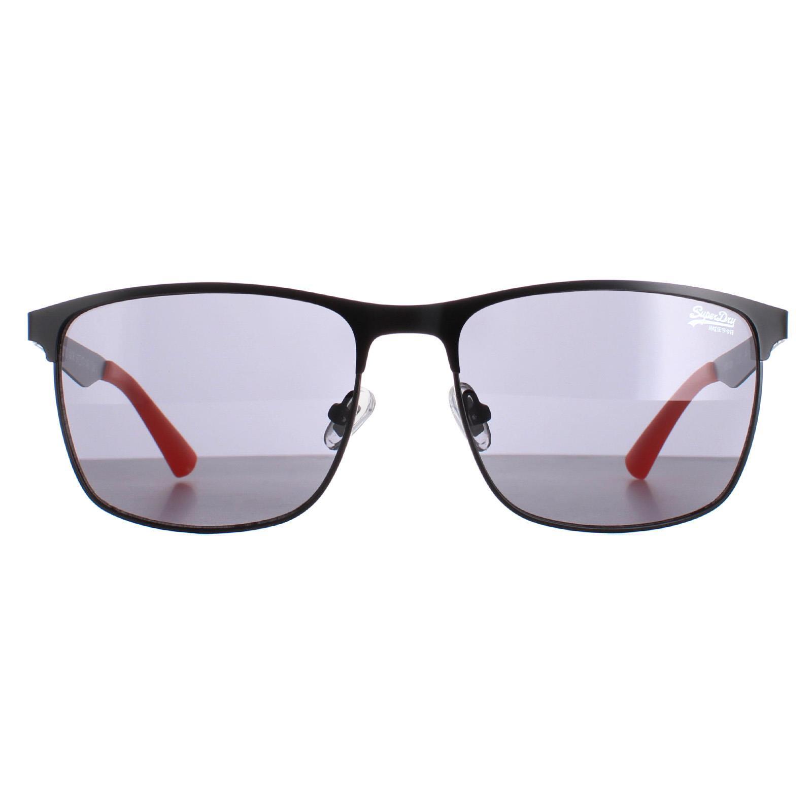 Superdry Square Mens Matte Black Grey Ace SDS