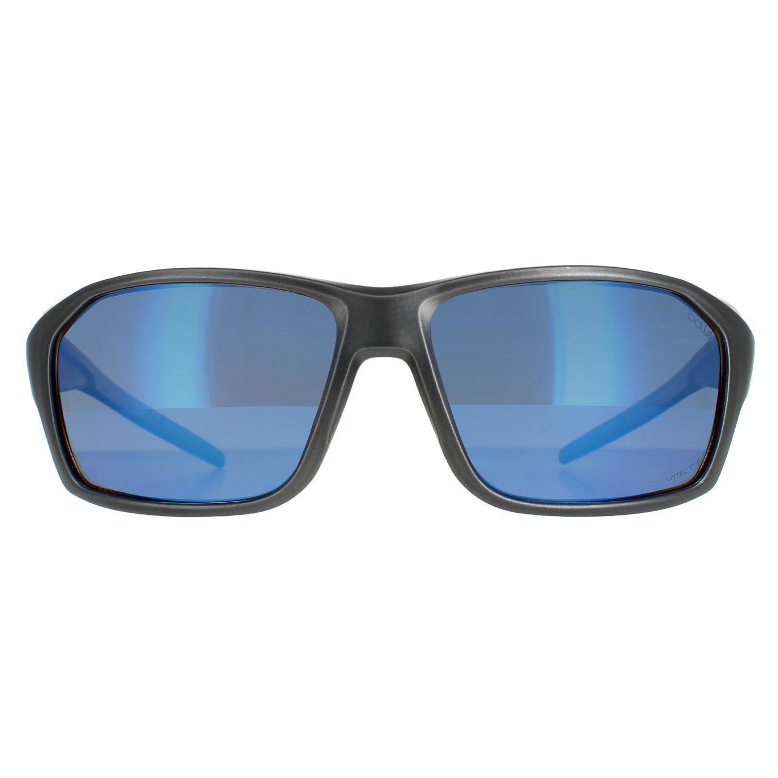 Bolle Wrap Unisex Matte Titanium Volt+ Offshore Polarized Sunglasses