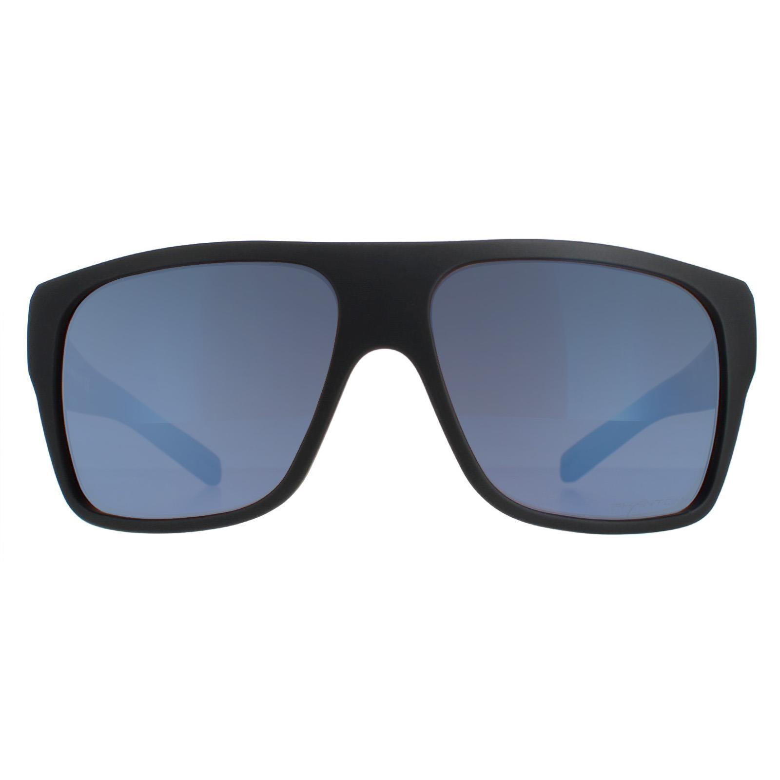 Bolle Square Mens Matte Black Phantom+ Polarized Photochromic Sunglasses