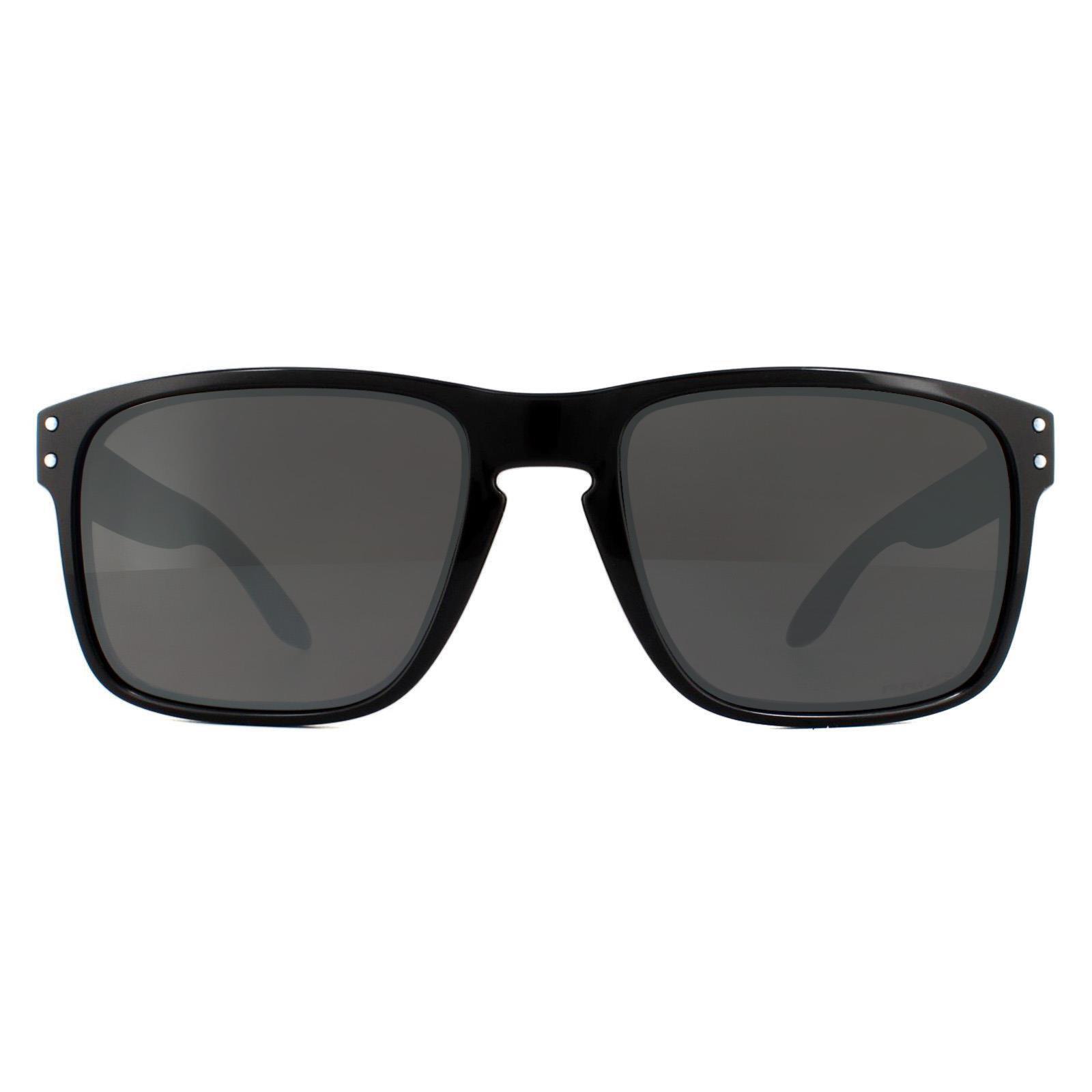 Oakley Rectangle Unisex Polished Black Prizm Black Sunglasses