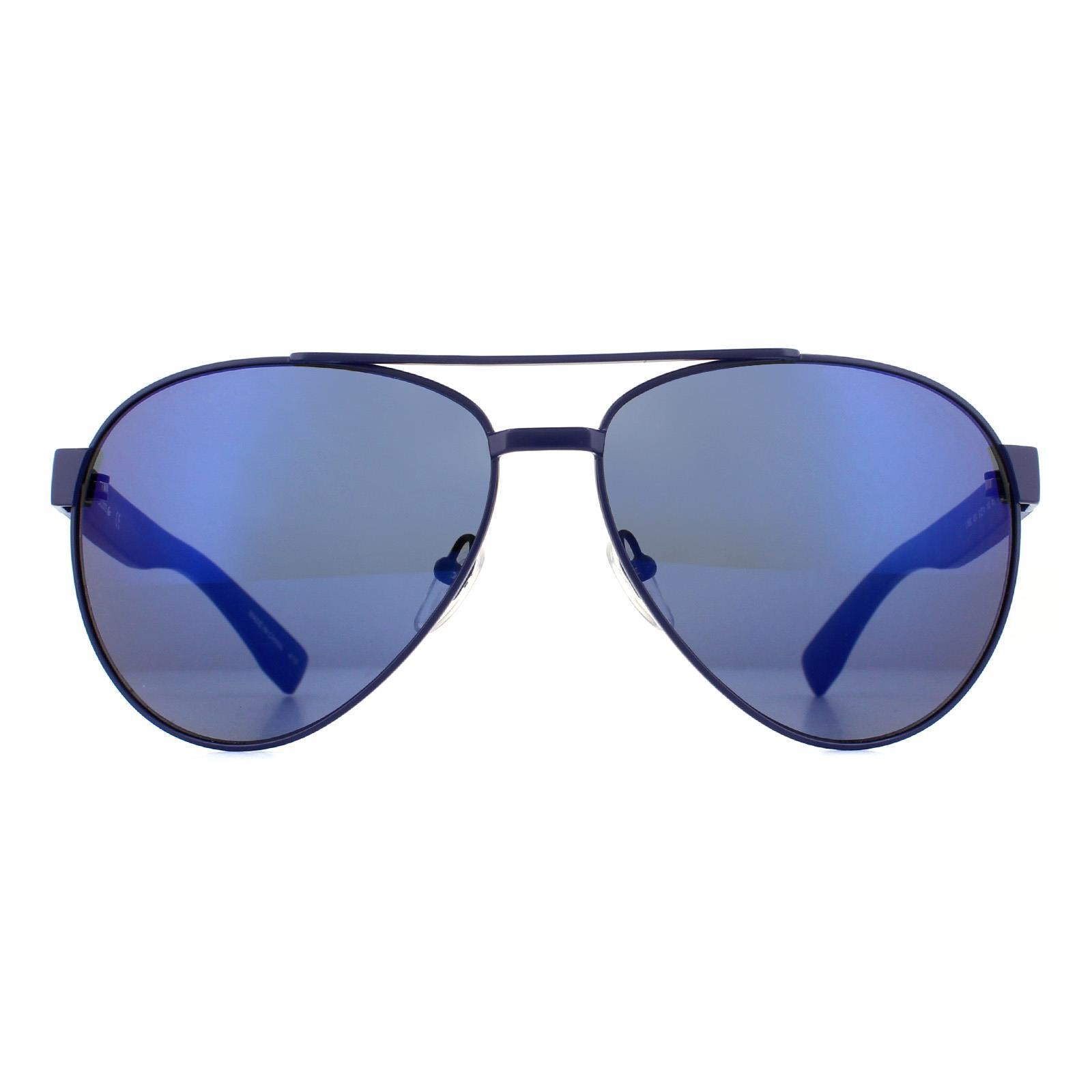 Lacoste Aviator Mens Blue Blue Sunglasses