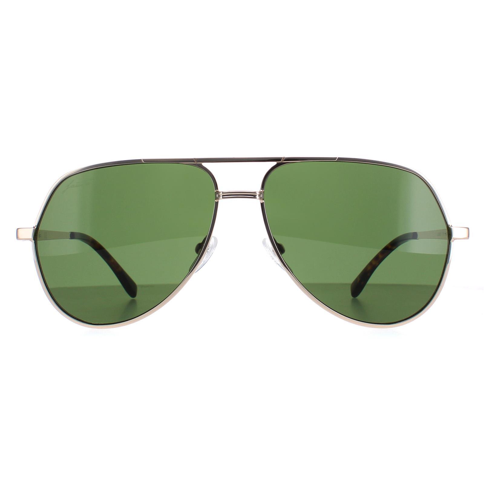 Lacoste Aviator Unisex Gold Solid Green L250SE