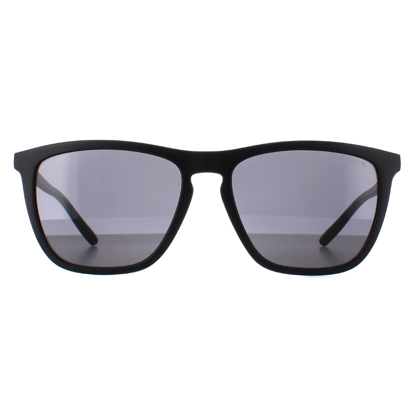 Arnette Square Unisex Matte Black Dark Grey AN4301 Fry