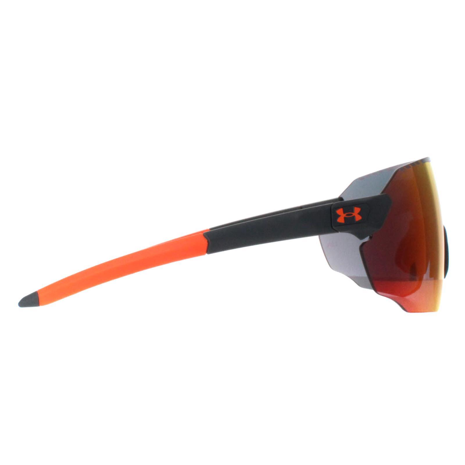 Under Armour Sport Unisex Matte Grey Orange Ruby Red Mirror