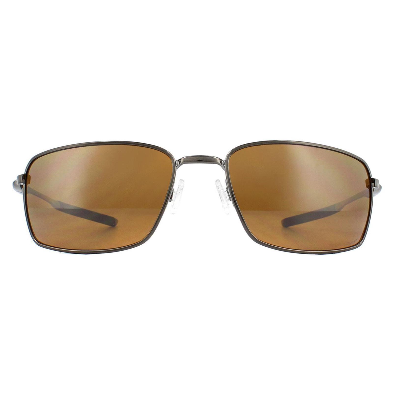 Oakley Wrap Mens Tungsten Prizm Tungston Polarized Sunglasses