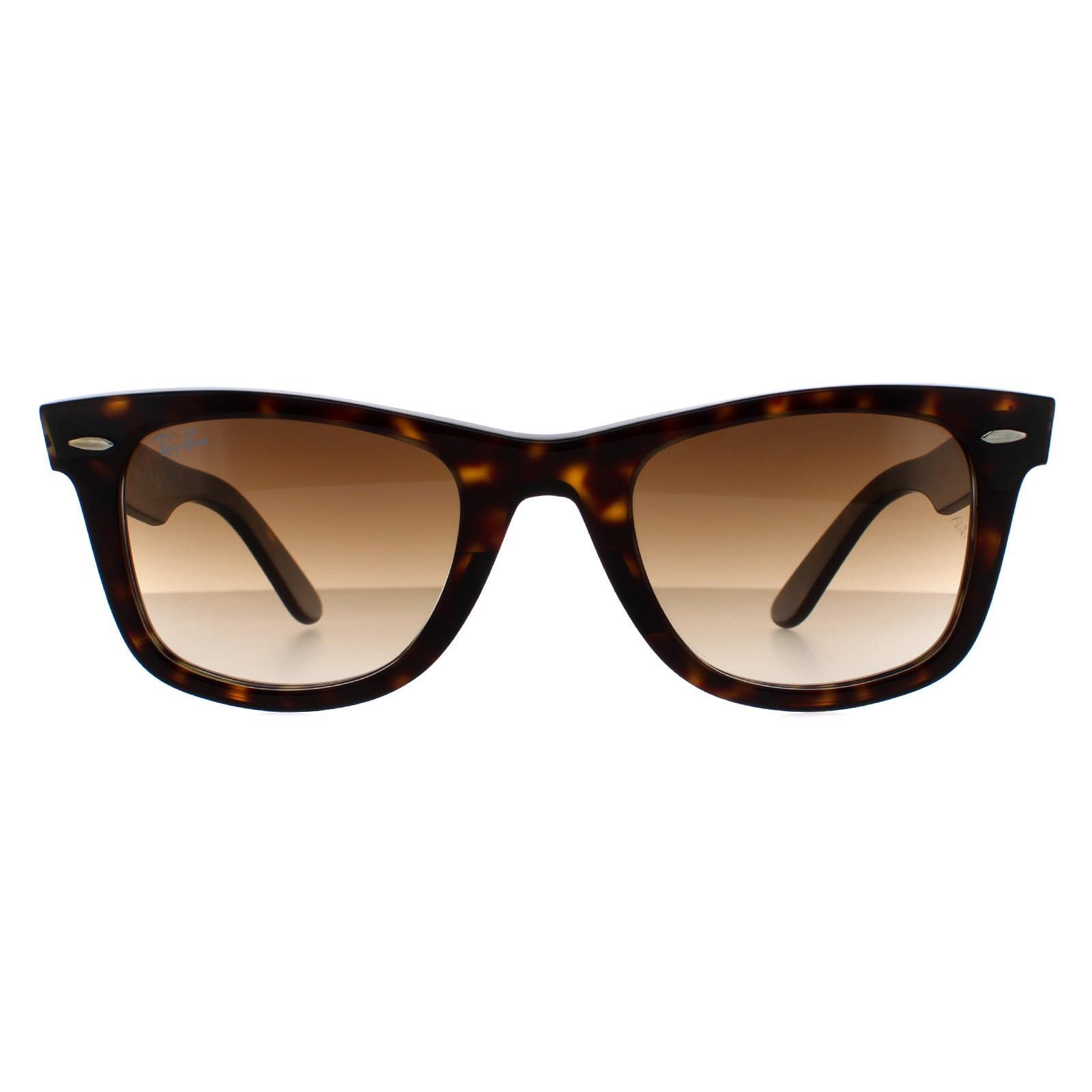Ray-Ban Rectangle Unisex Havana Brown Gradient Sunglasses