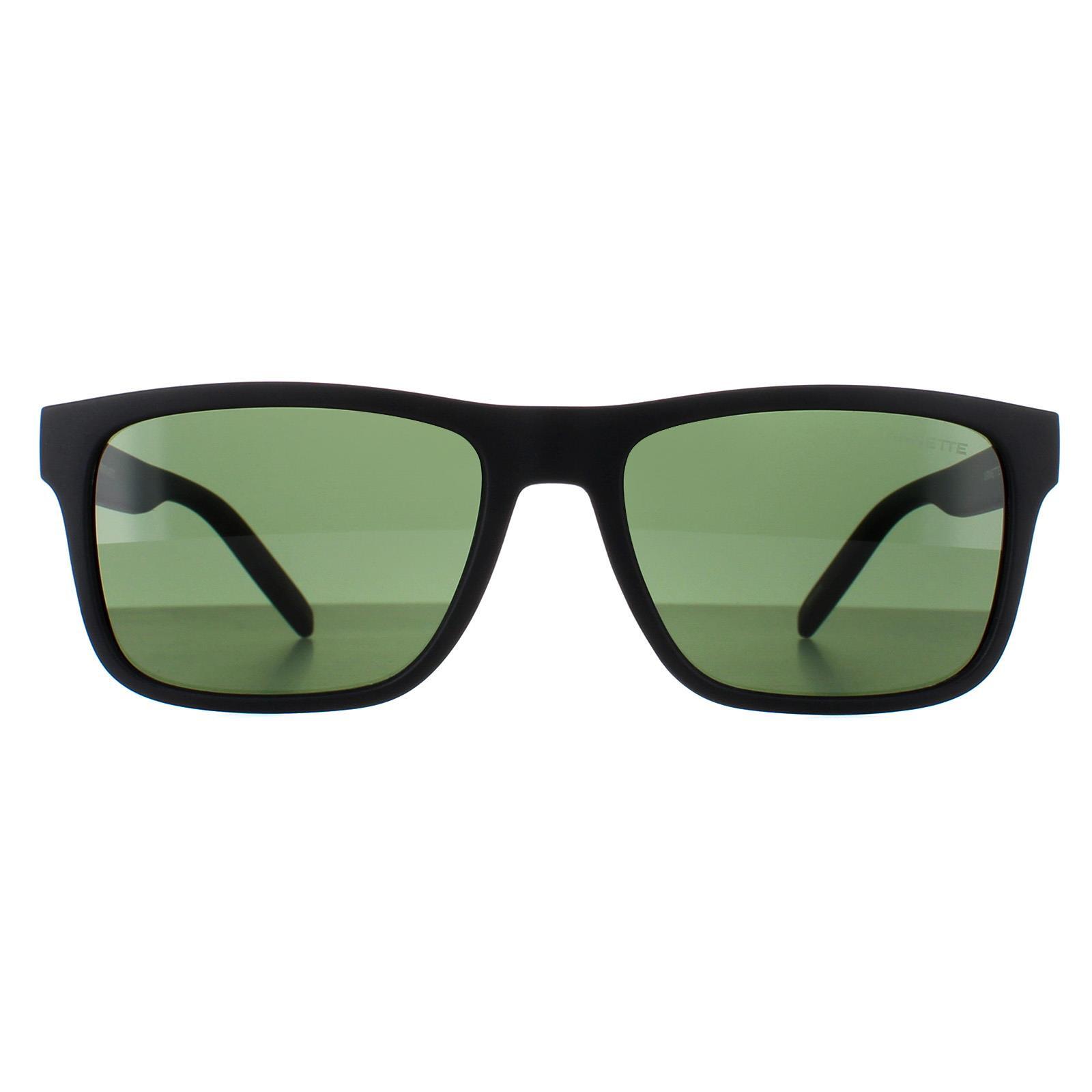Arnette Square Mens Matte Black Dark Green AN4298 Bandra