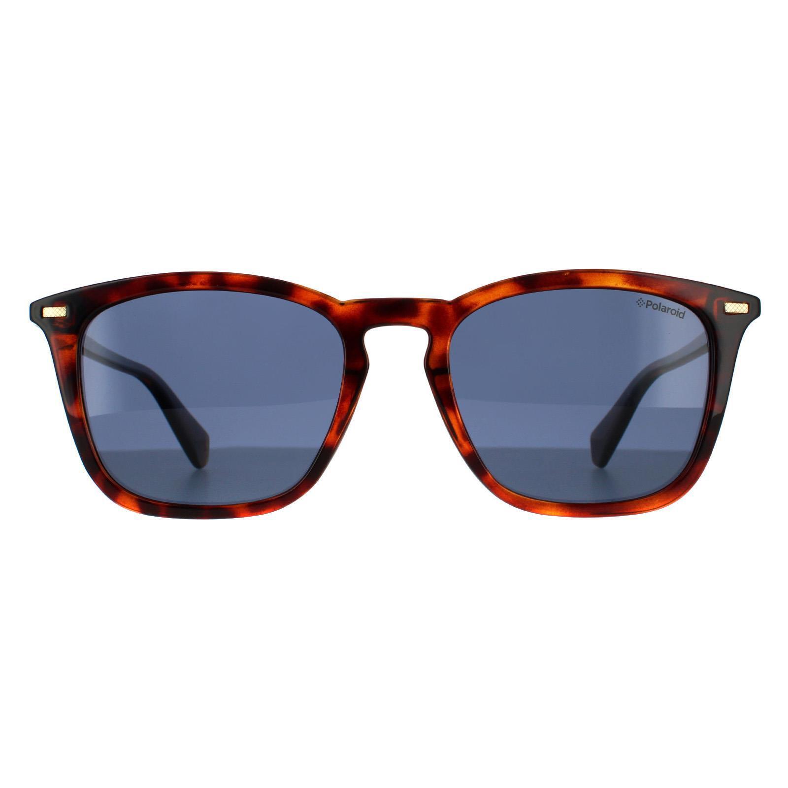 Polaroid Square Unisex Havana Grey Polarized Sunglasses