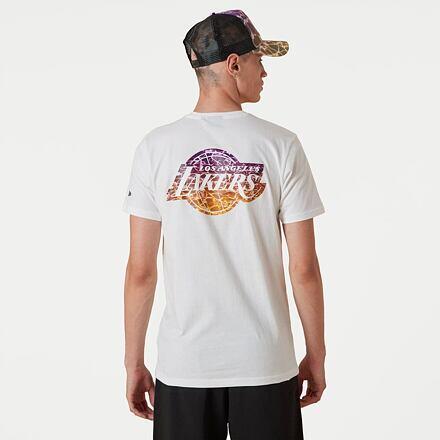 T-Shirt NEW ERA NBA Back Body Wtr Print T-Shirt LOSLAK WHITRP 2/3